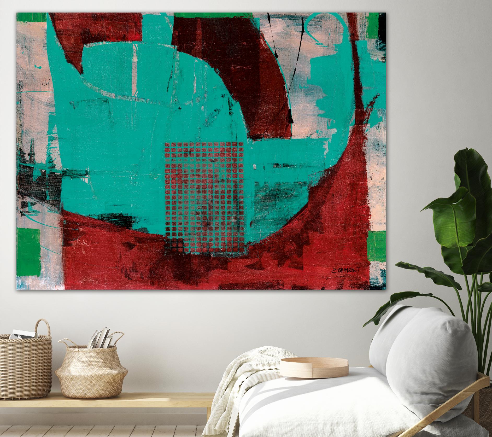 Euphorie by Jacques Clement on GIANT ART - red abstract