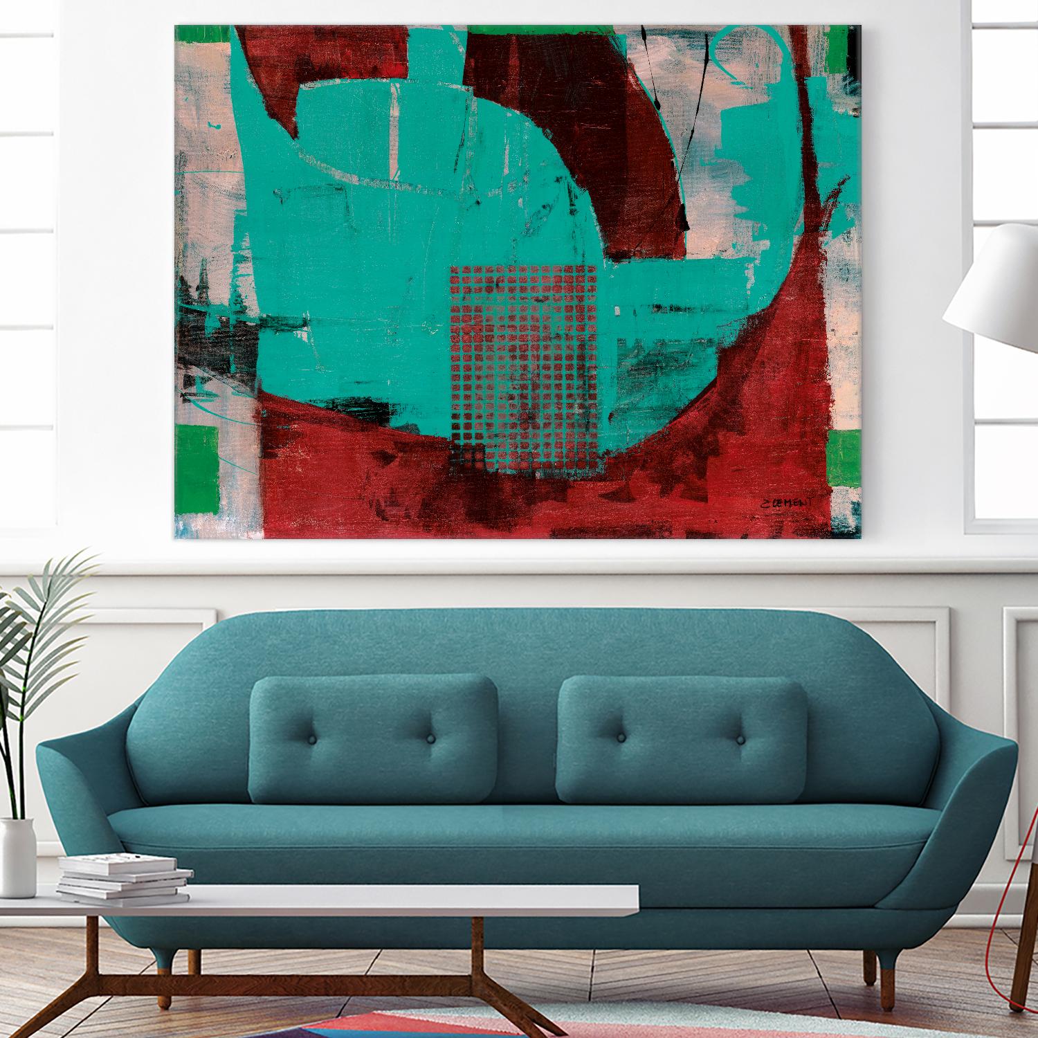 Euphorie by Jacques Clement on GIANT ART - red abstract