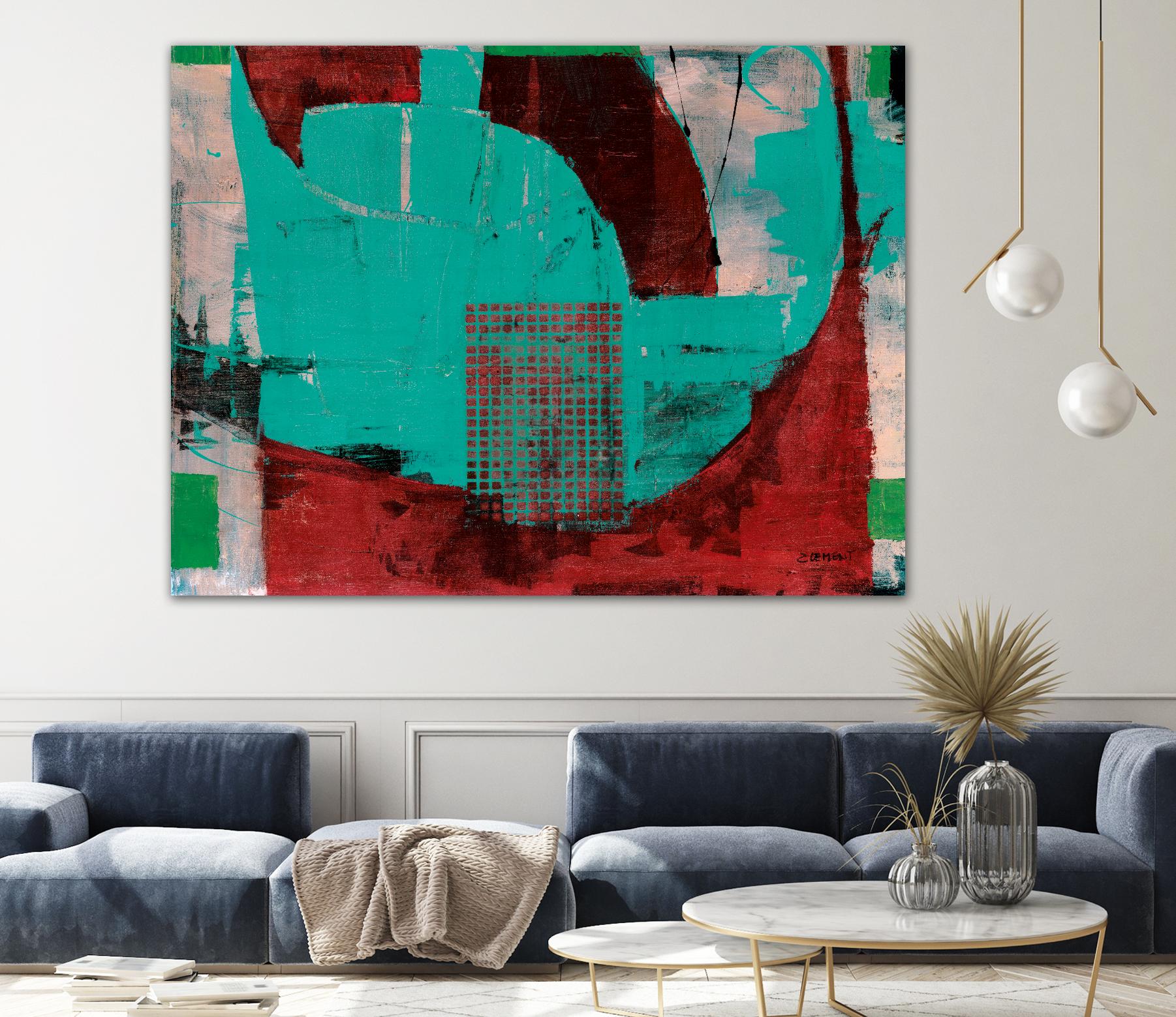 Euphorie by Jacques Clement on GIANT ART - red abstract