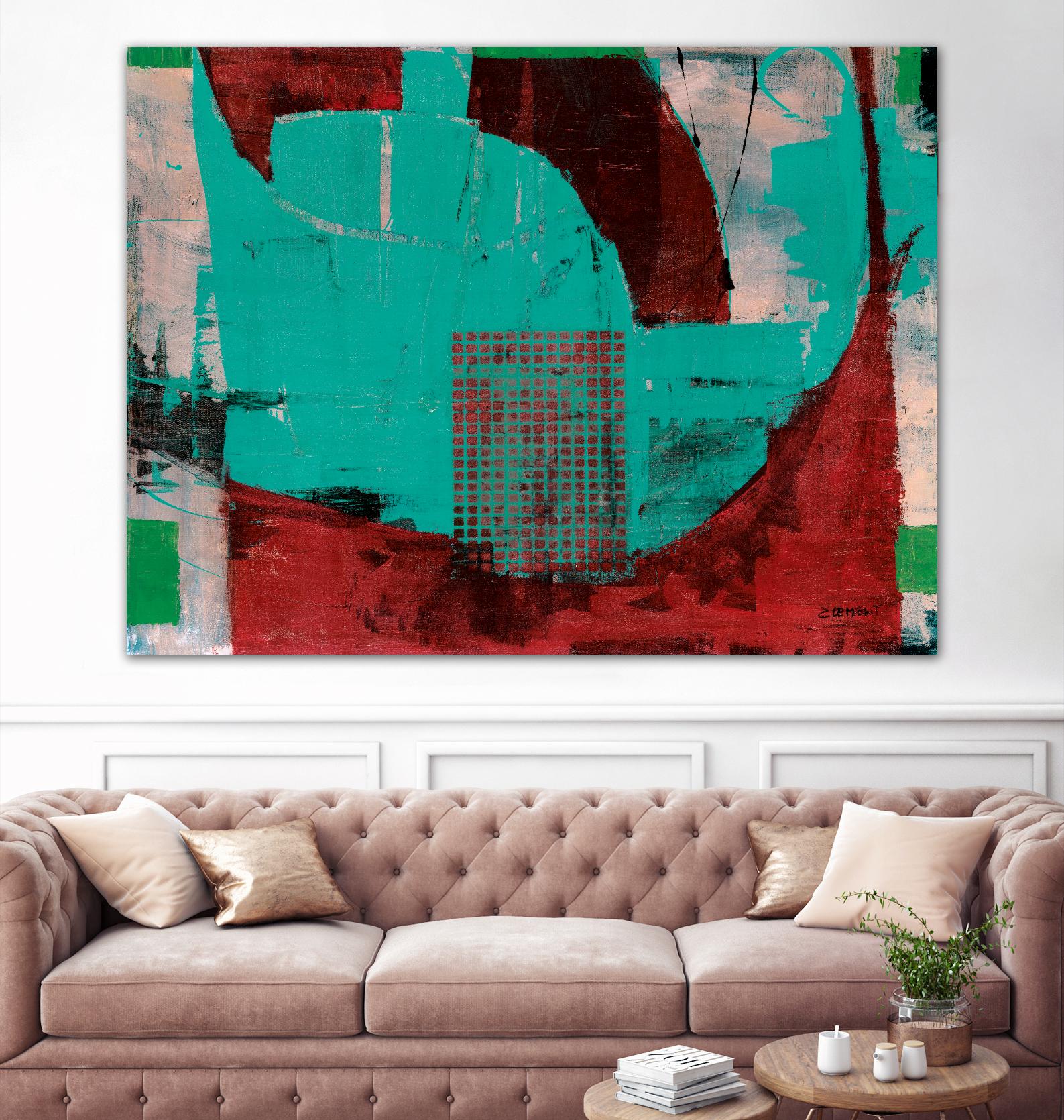 Euphorie by Jacques Clement on GIANT ART - red abstract