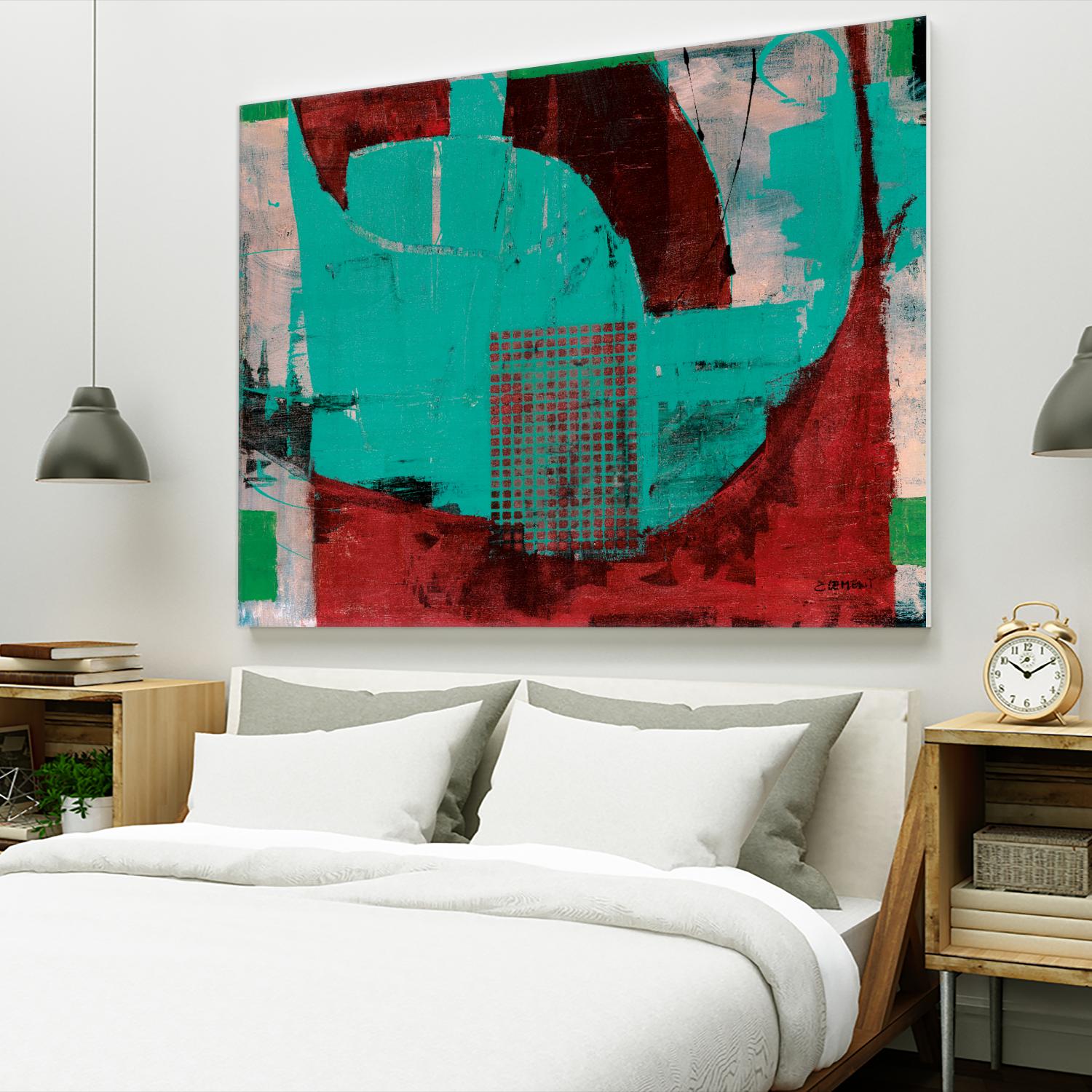 Euphorie by Jacques Clement on GIANT ART - red abstract