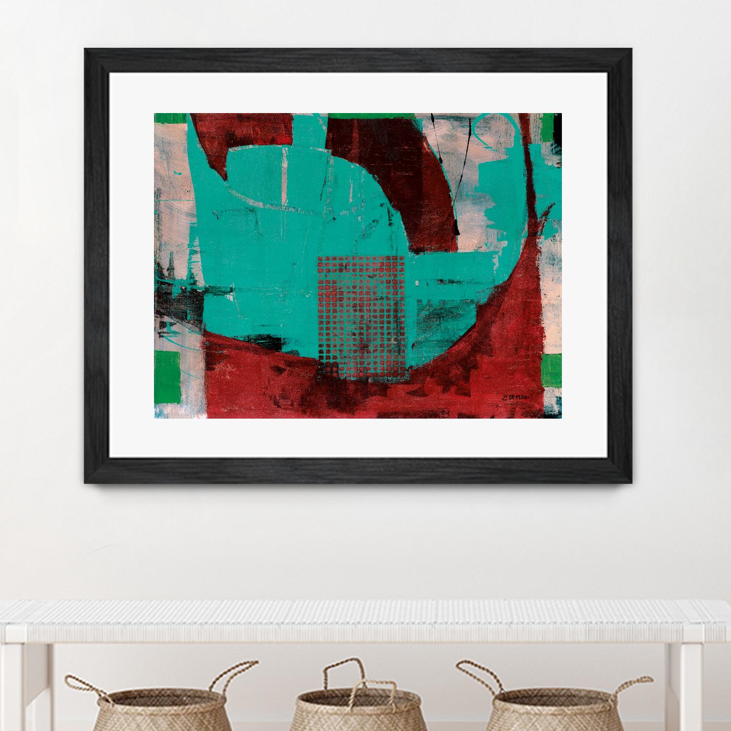 Euphorie by Jacques Clement on GIANT ART - red abstract