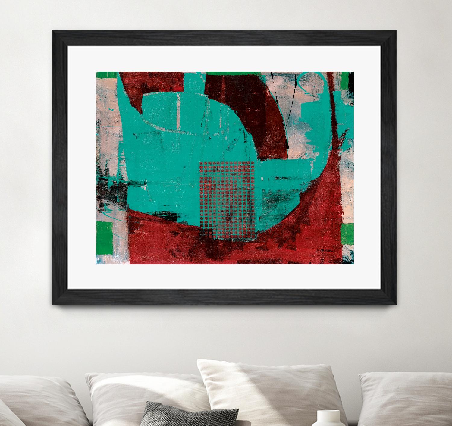Euphorie by Jacques Clement on GIANT ART - red abstract