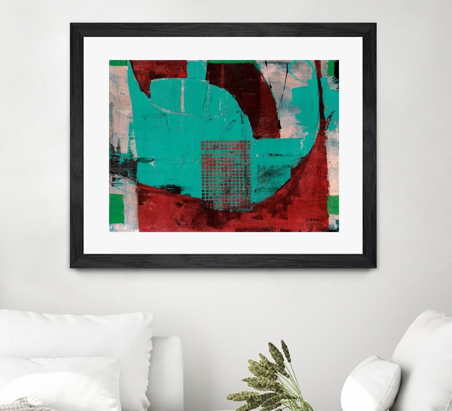 Euphorie by Jacques Clement on GIANT ART - red abstract