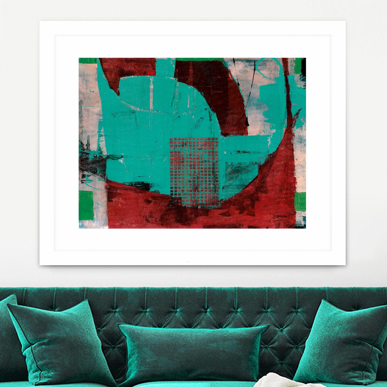 Euphorie by Jacques Clement on GIANT ART - red abstract