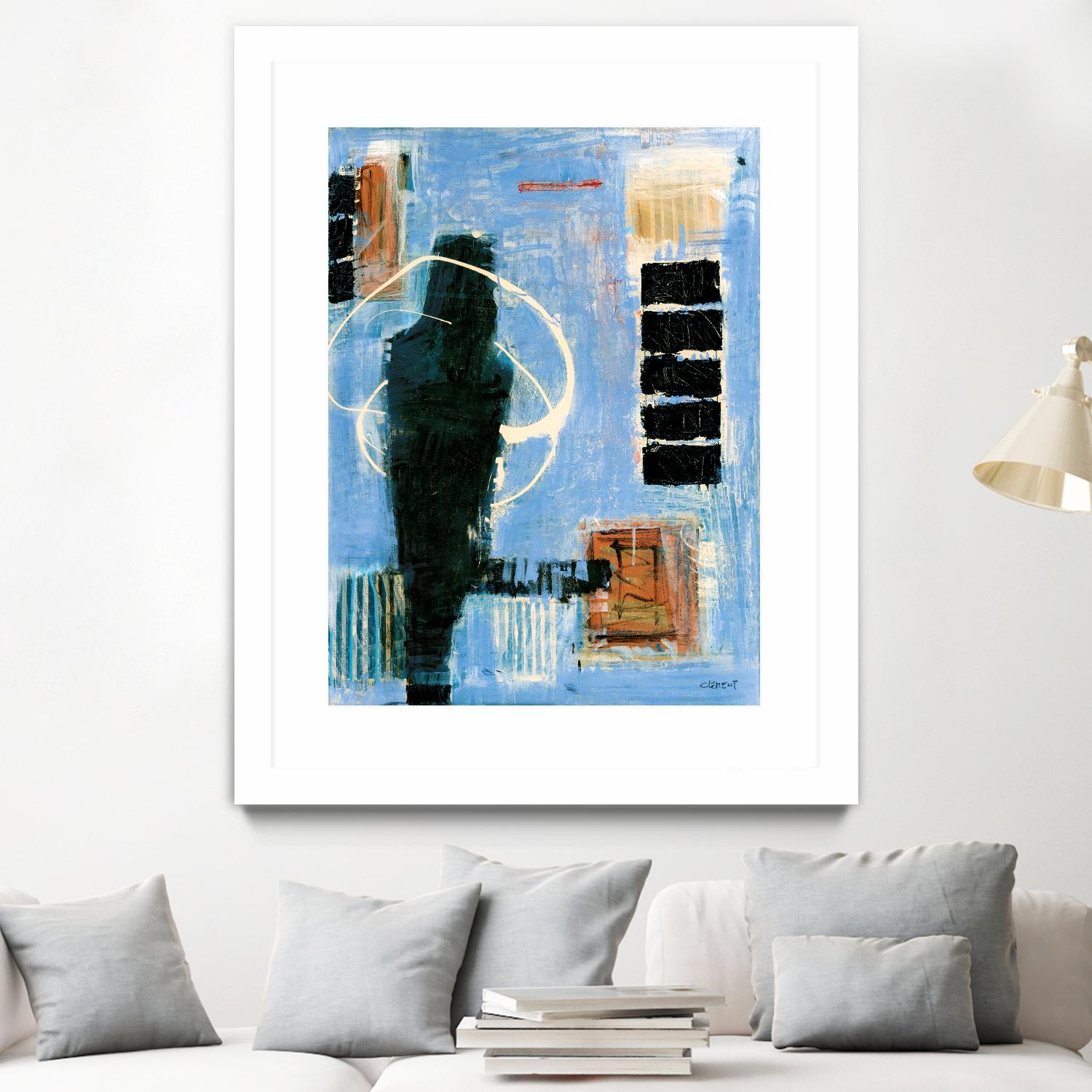 Ravissement by Jacques Clement on GIANT ART - blue abstract canadien