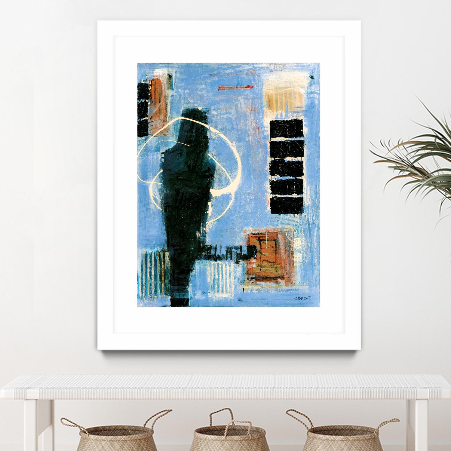 Ravissement by Jacques Clement on GIANT ART - blue abstract canadien