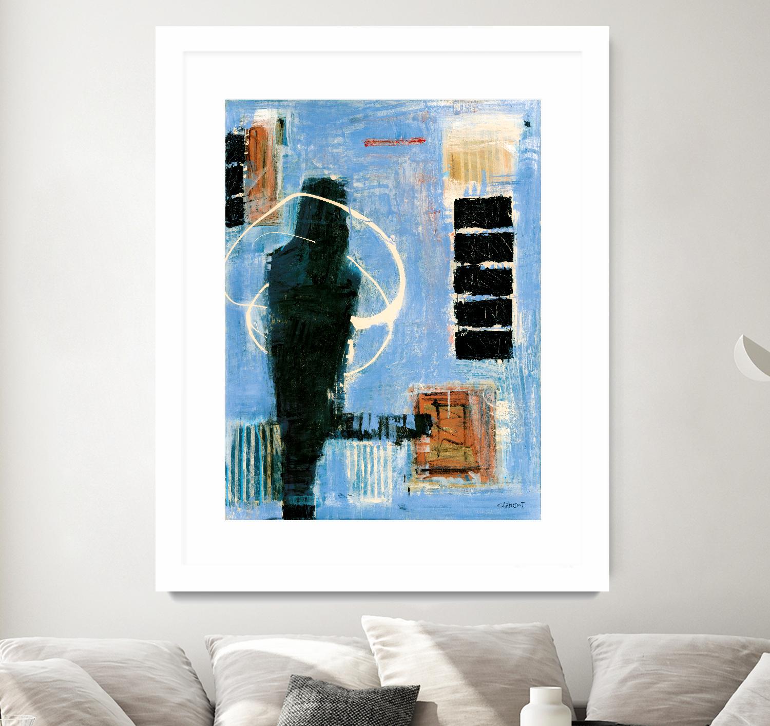 Ravissement by Jacques Clement on GIANT ART - blue abstract canadien