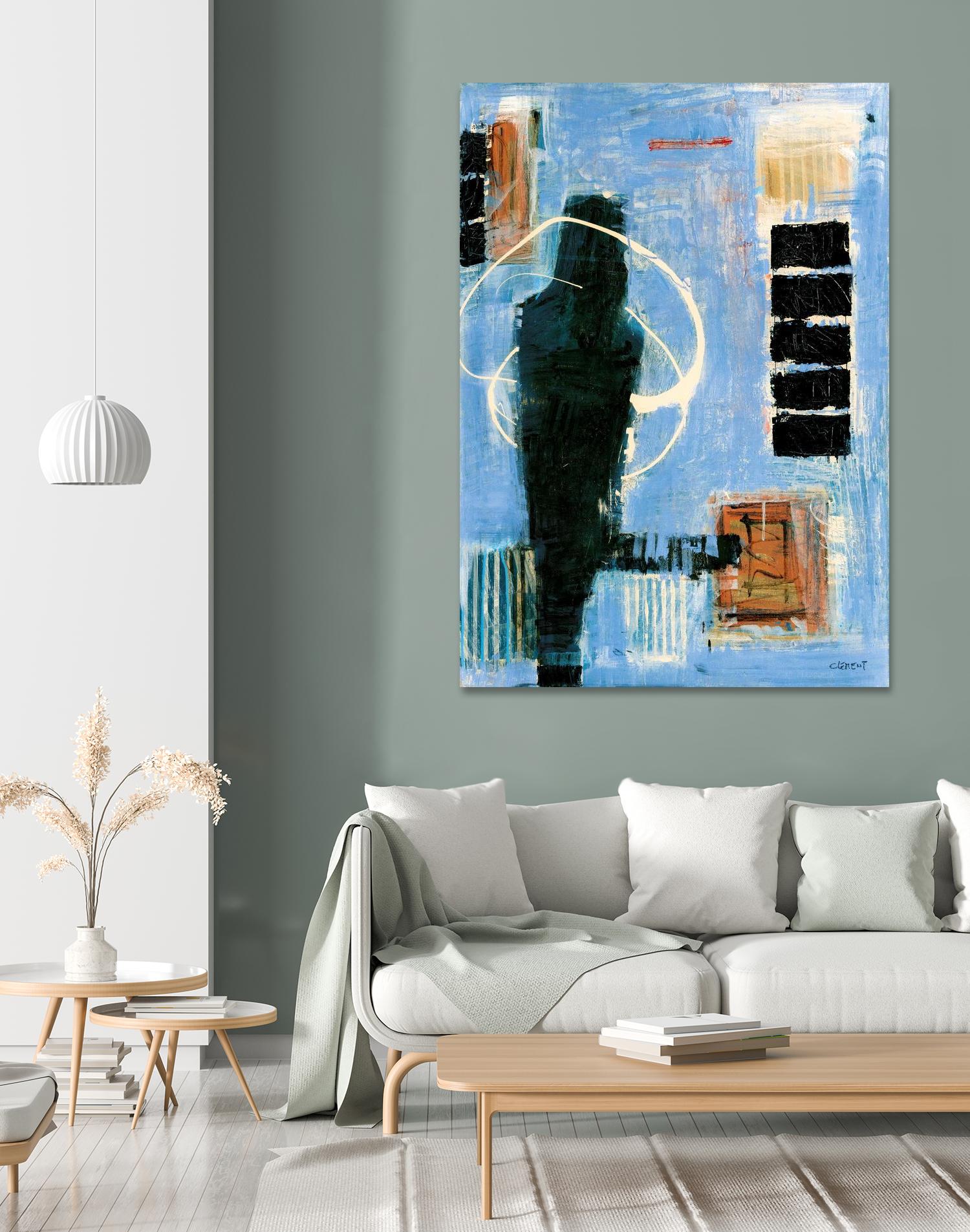 Ravissement by Jacques Clement on GIANT ART - blue abstract canadien