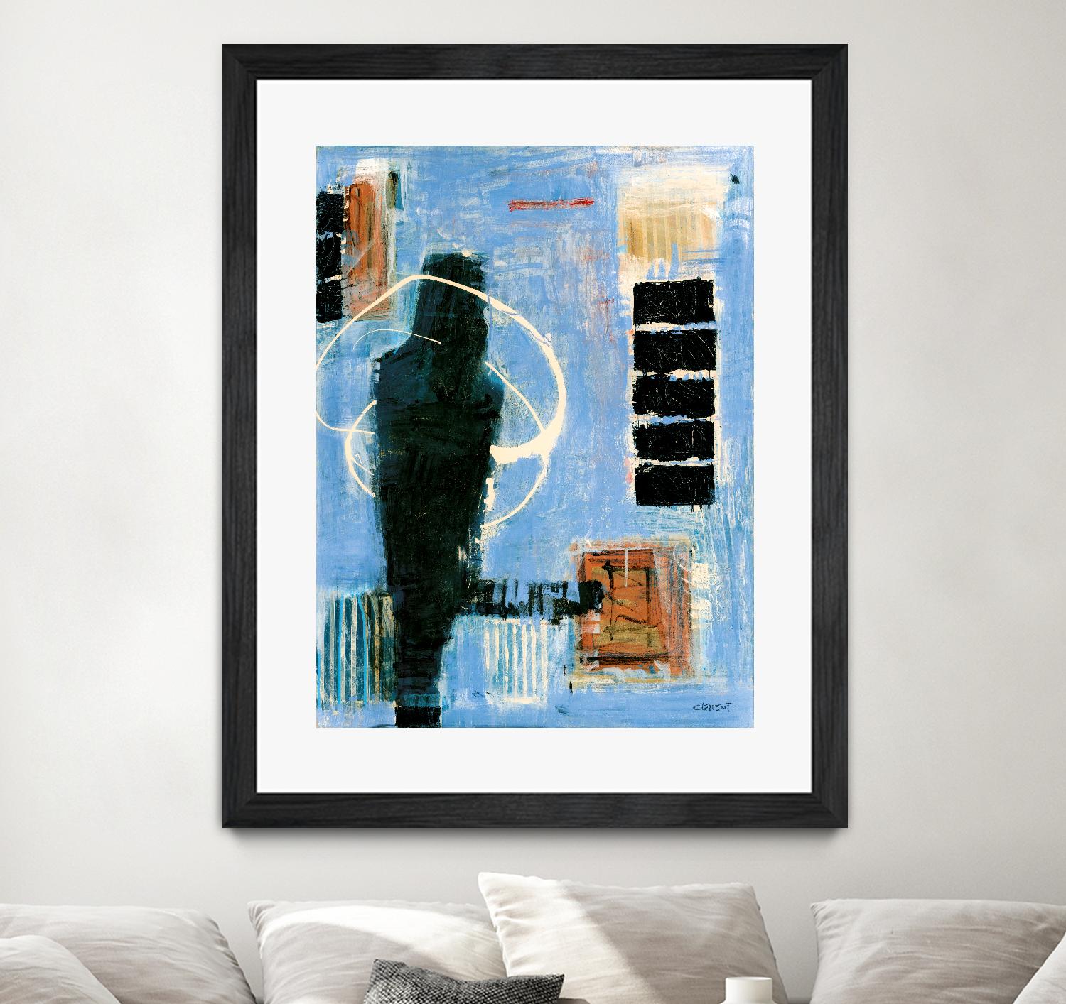 Ravissement by Jacques Clement on GIANT ART - blue abstract canadien