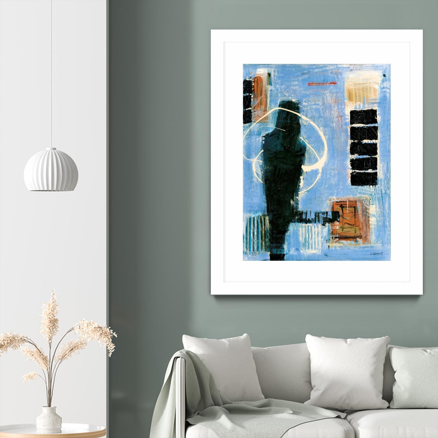 Ravissement by Jacques Clement on GIANT ART - blue abstract canadien