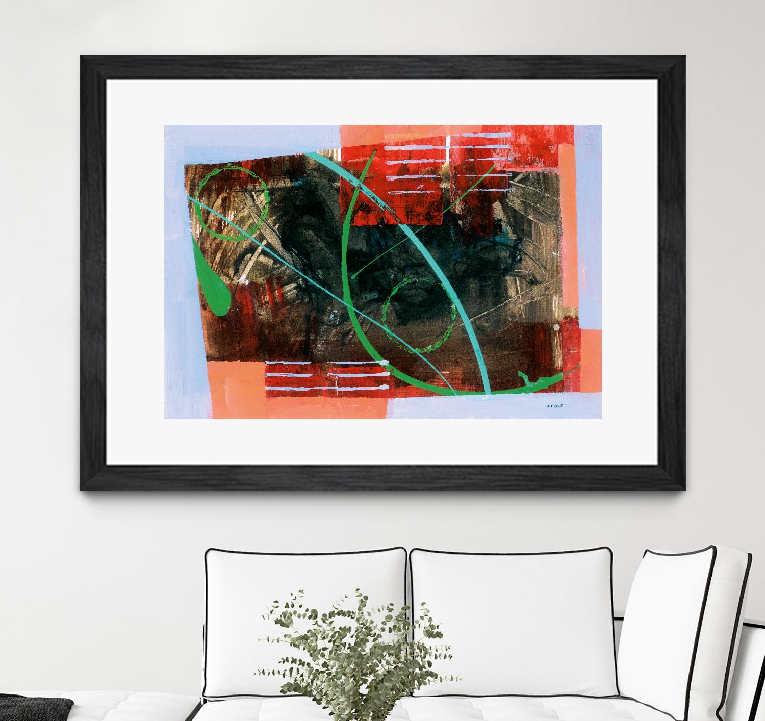 Réjouissance by Jacques Clement on GIANT ART - red abstract