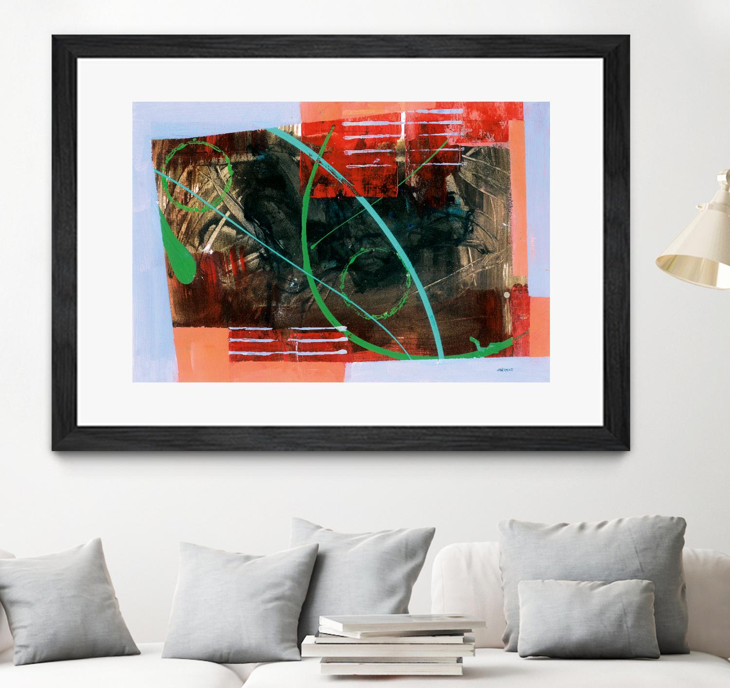 Réjouissance by Jacques Clement on GIANT ART - red abstract