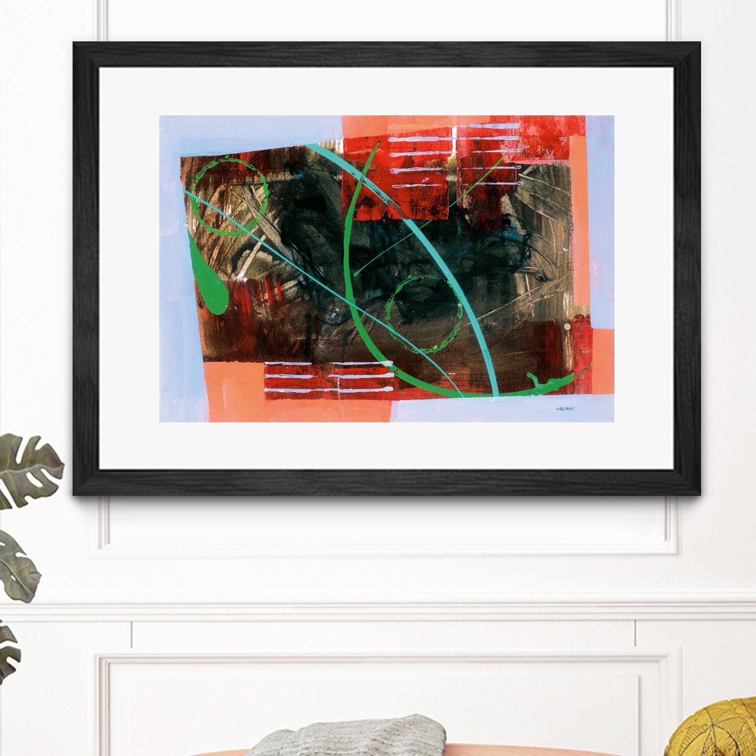 Réjouissance by Jacques Clement on GIANT ART - red abstract