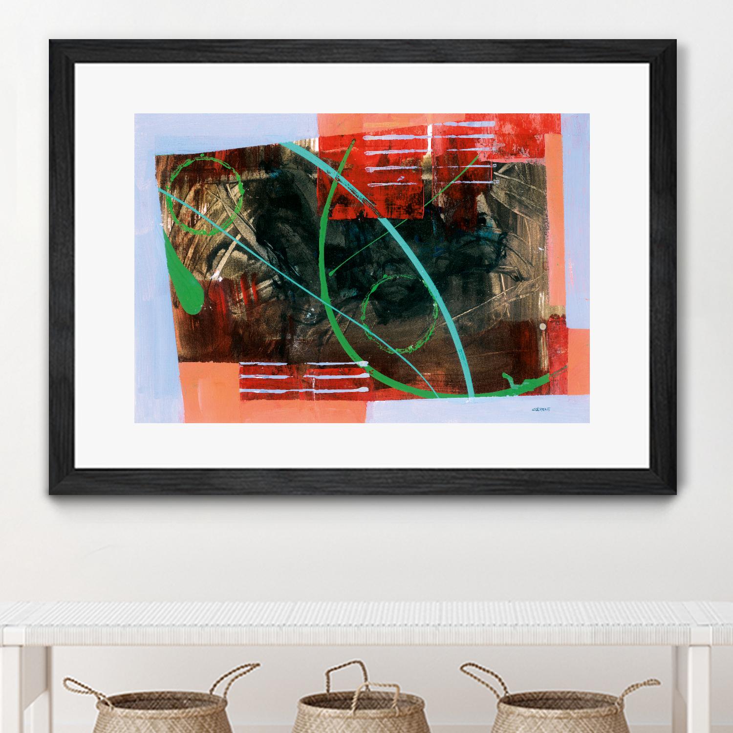 Réjouissance by Jacques Clement on GIANT ART - red abstract