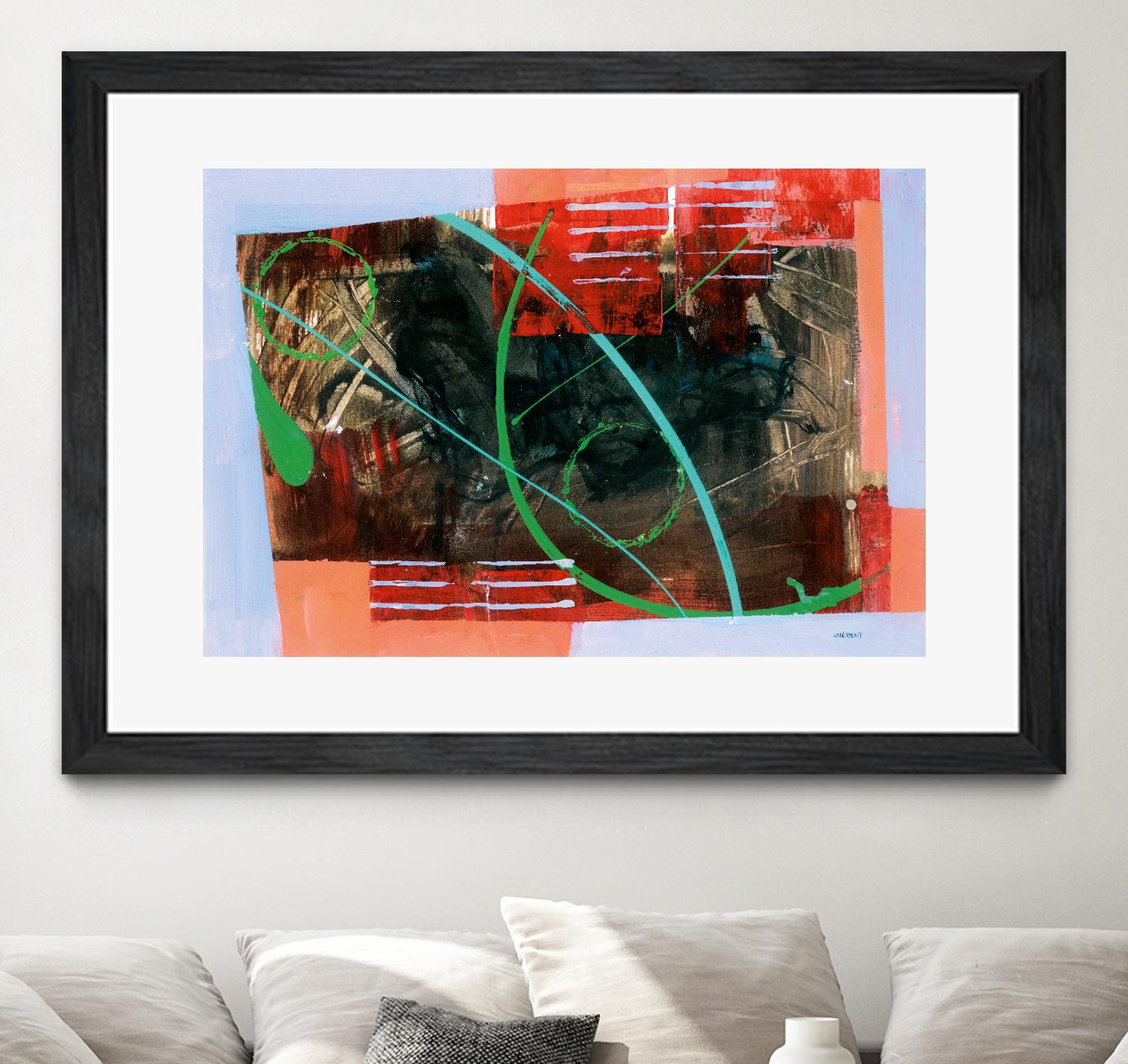 Réjouissance by Jacques Clement on GIANT ART - red abstract