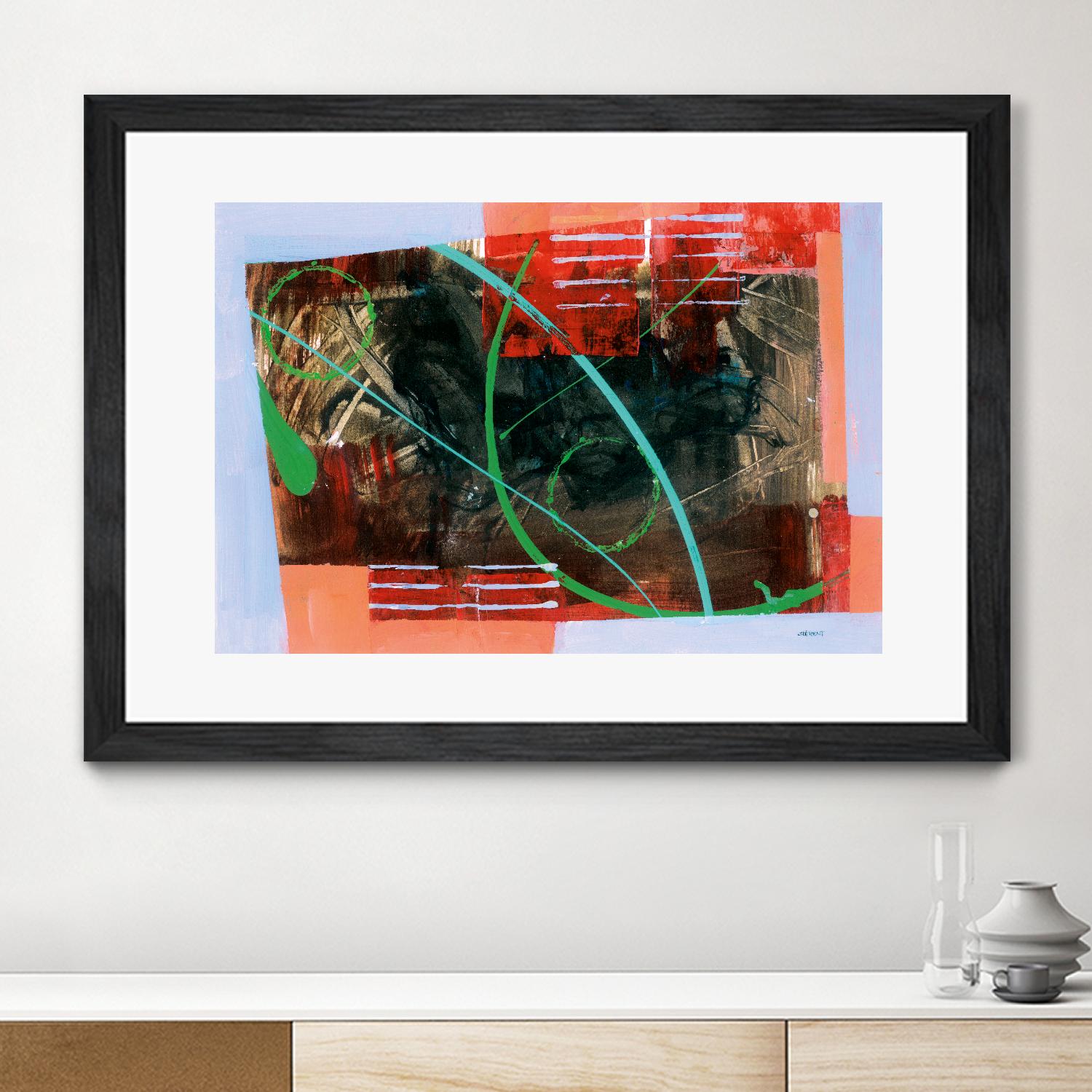 Réjouissance by Jacques Clement on GIANT ART - red abstract