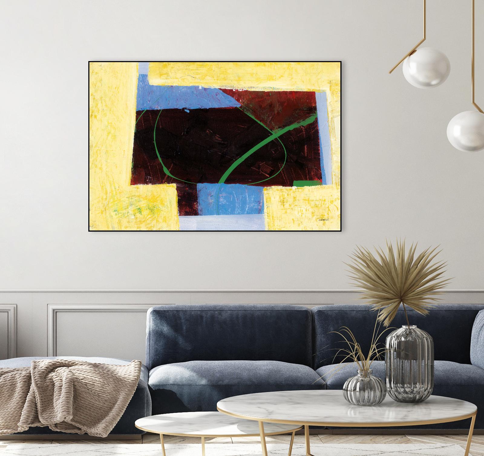 Égaiement 2 by Jacques Clement on GIANT ART - yellow abstract