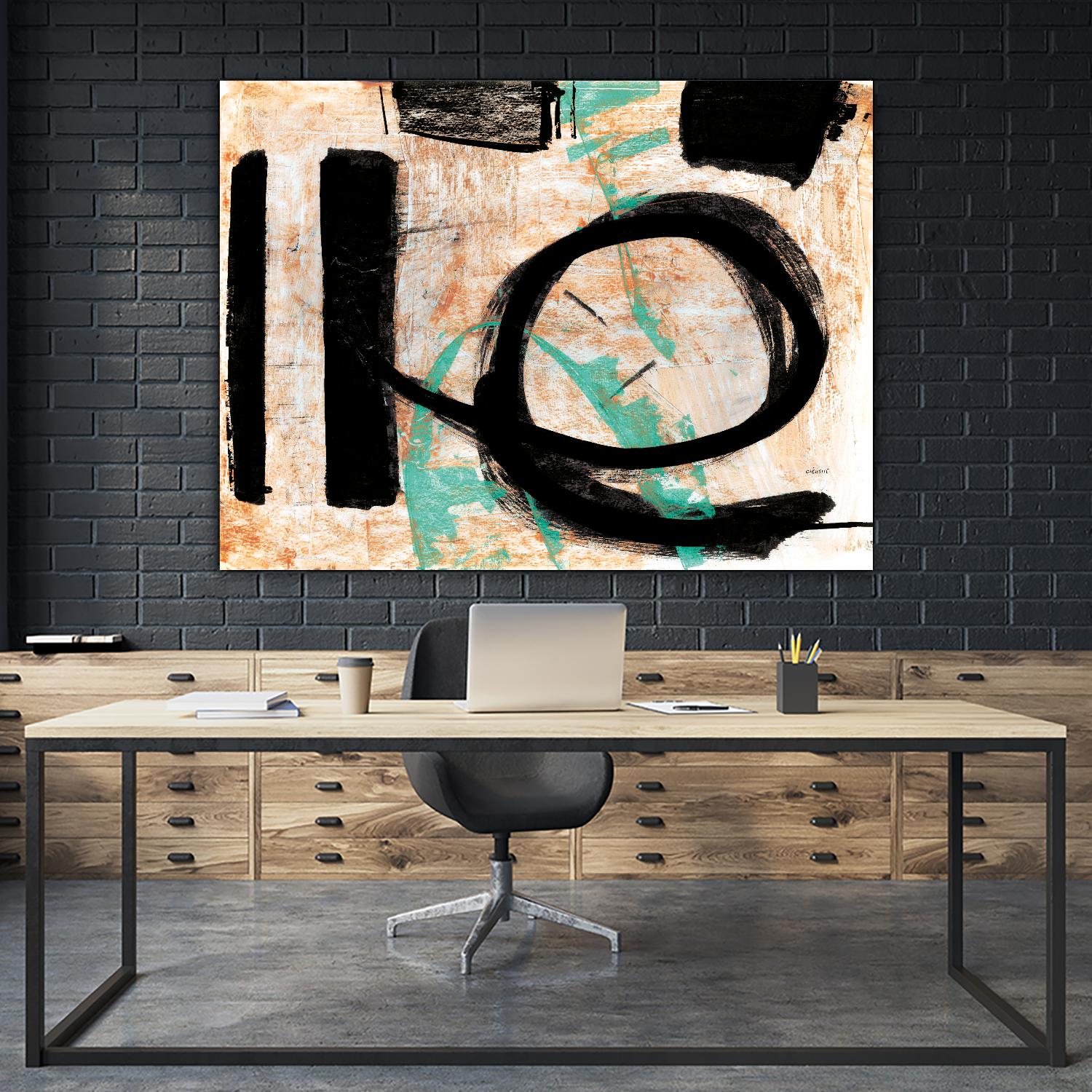 Fraîcheur by Jacques Clement on GIANT ART - orange abstract