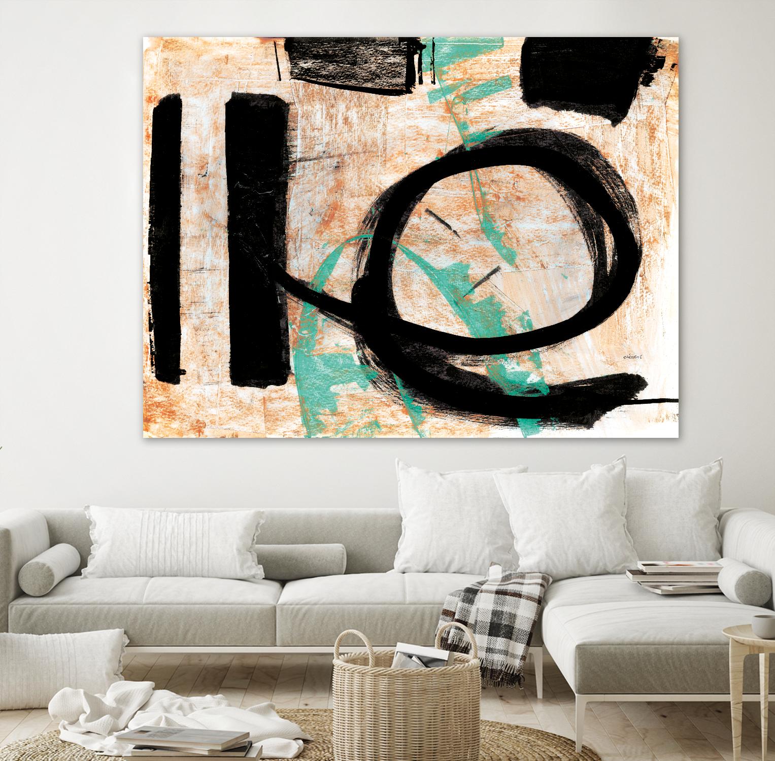 Fraîcheur by Jacques Clement on GIANT ART - orange abstract