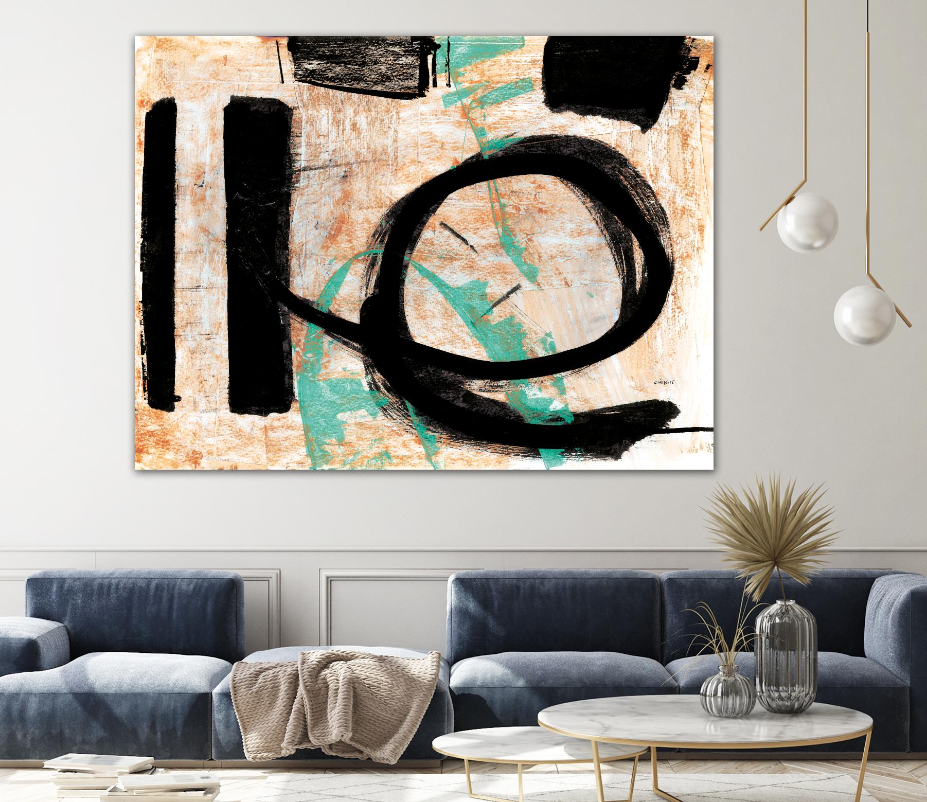 Fraîcheur by Jacques Clement on GIANT ART - orange abstract