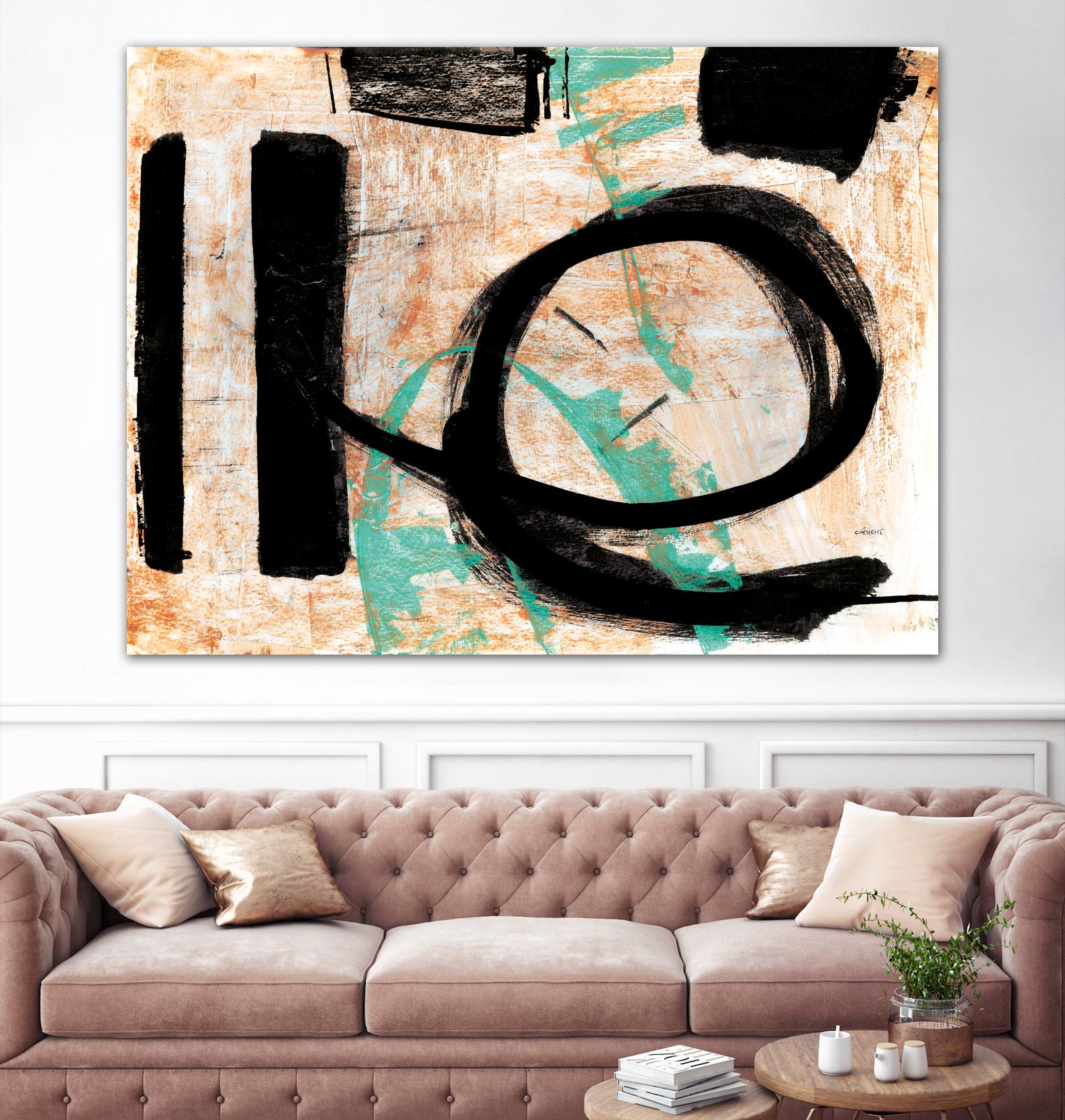 Fraîcheur by Jacques Clement on GIANT ART - orange abstract