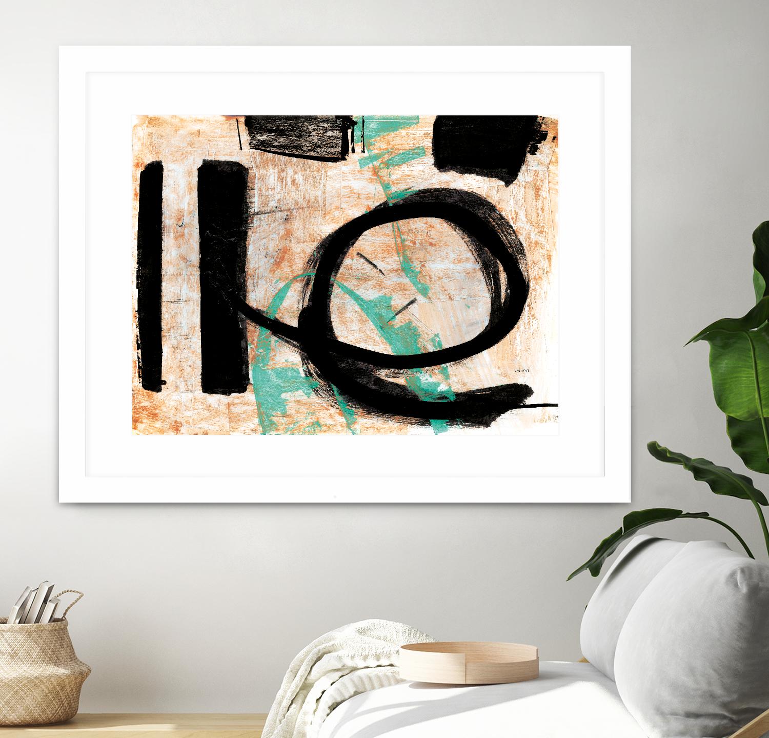 Fraîcheur by Jacques Clement on GIANT ART - orange abstract