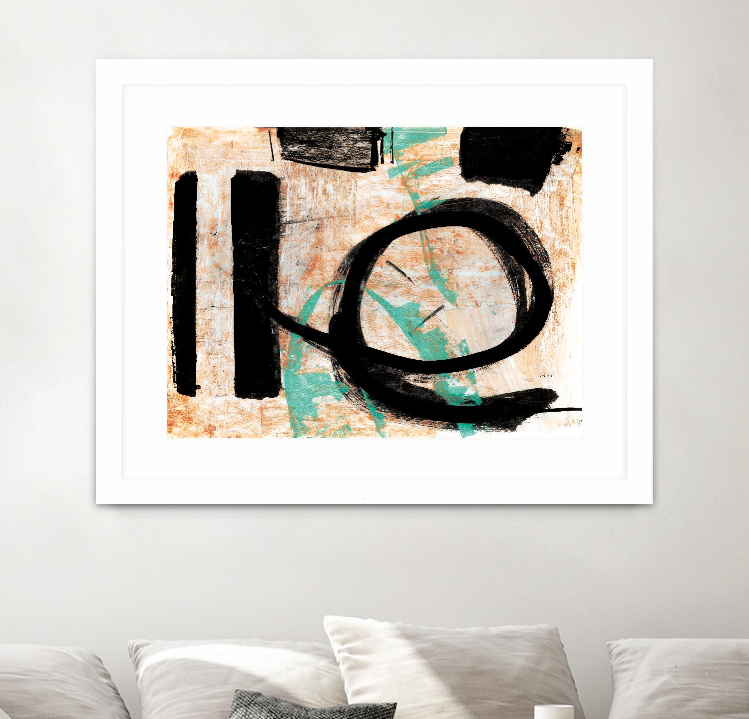 Fraîcheur by Jacques Clement on GIANT ART - orange abstract