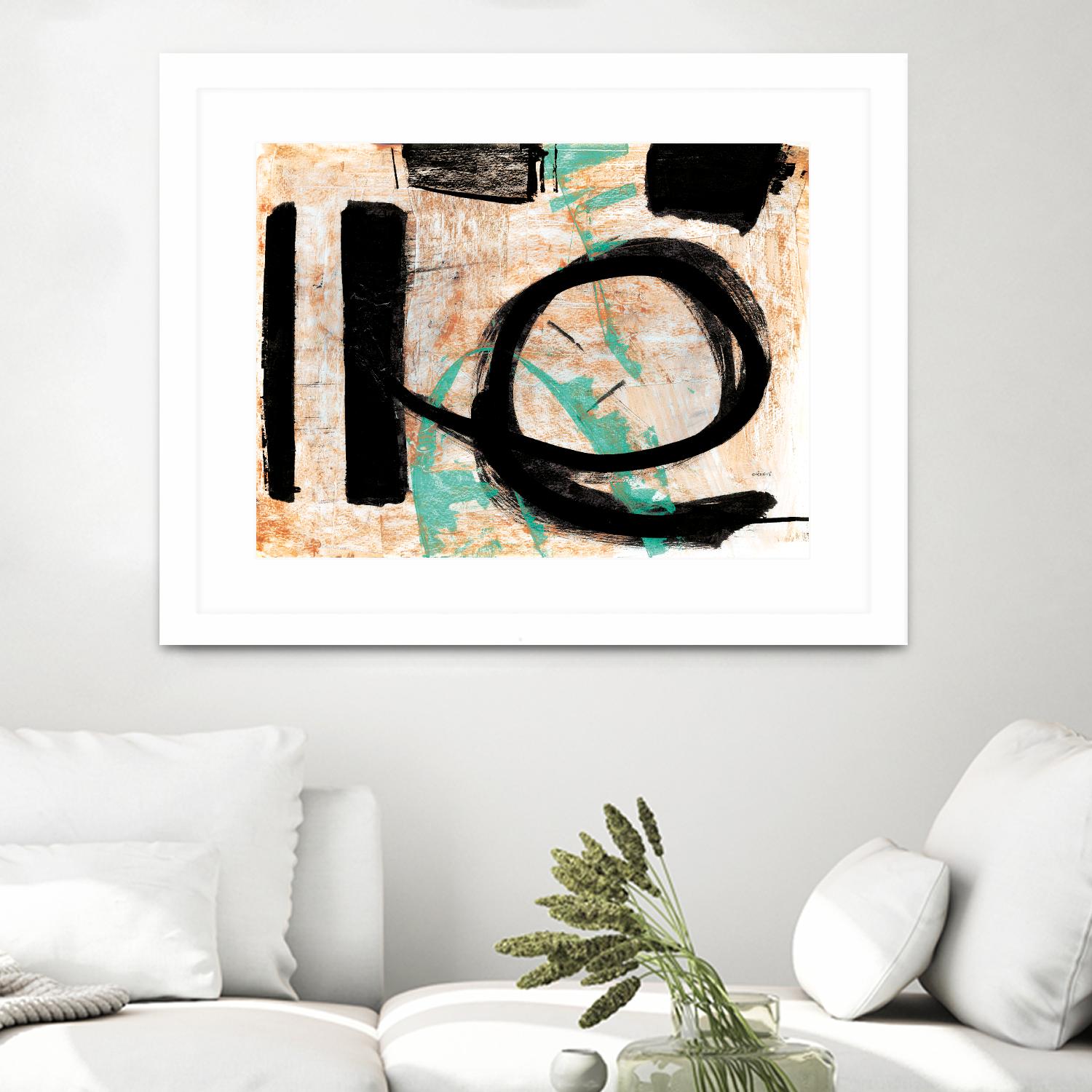 Fraîcheur by Jacques Clement on GIANT ART - orange abstract