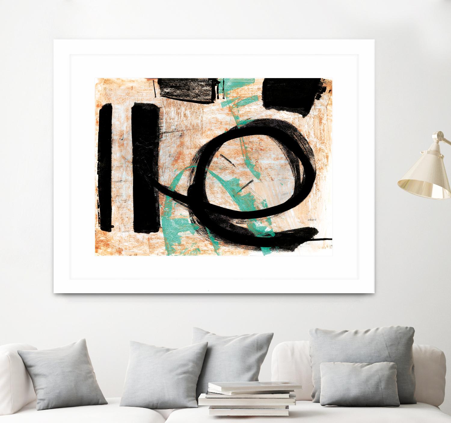 Fraîcheur by Jacques Clement on GIANT ART - orange abstract