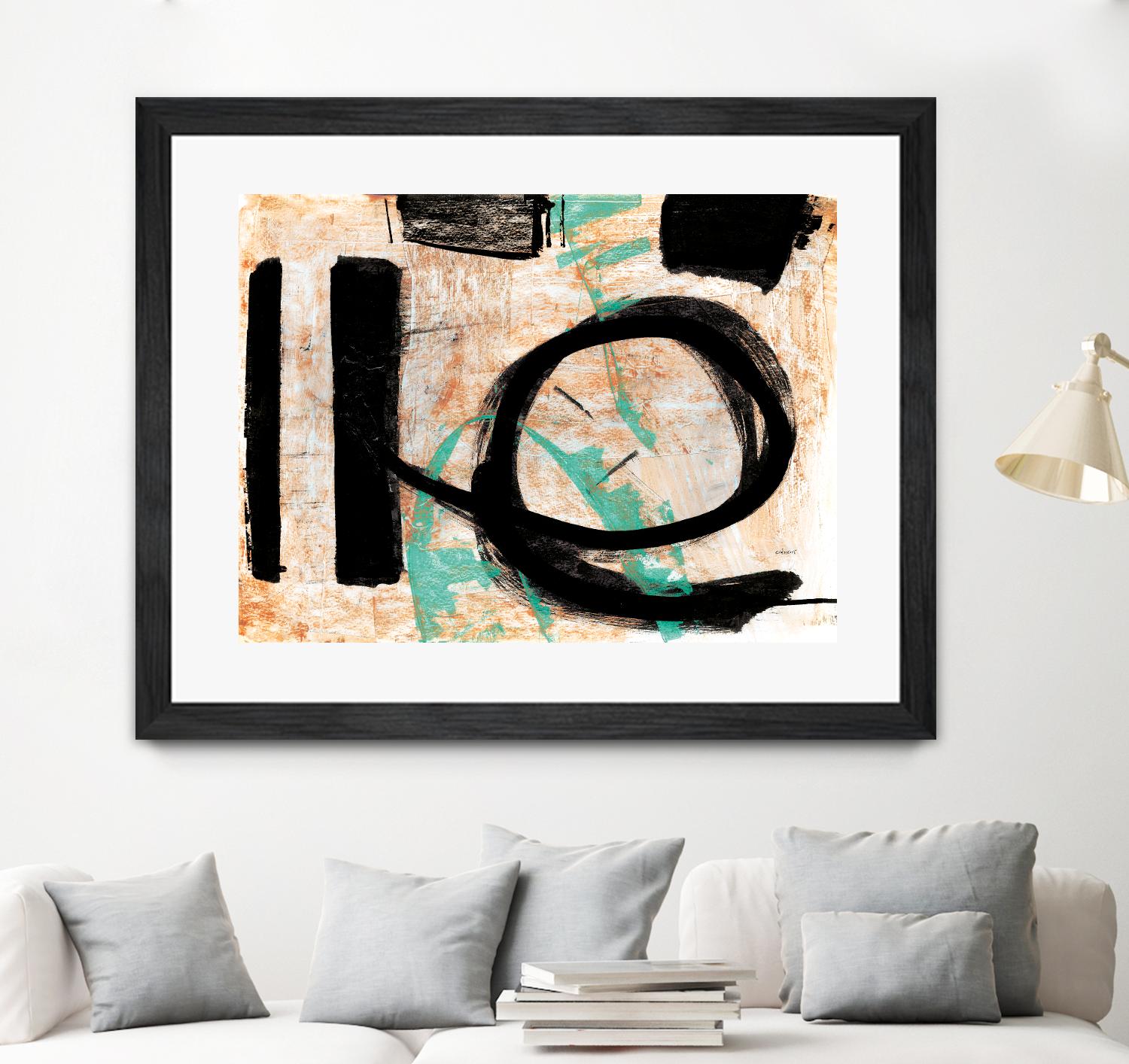 Fraîcheur by Jacques Clement on GIANT ART - orange abstract