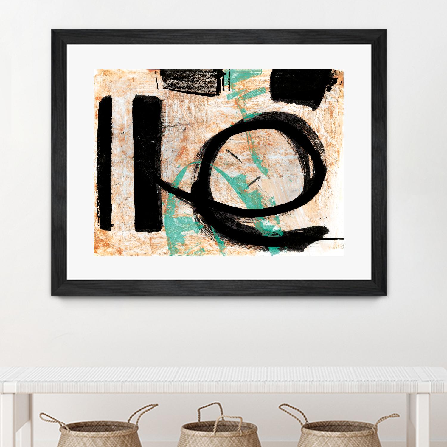 Fraîcheur by Jacques Clement on GIANT ART - orange abstract