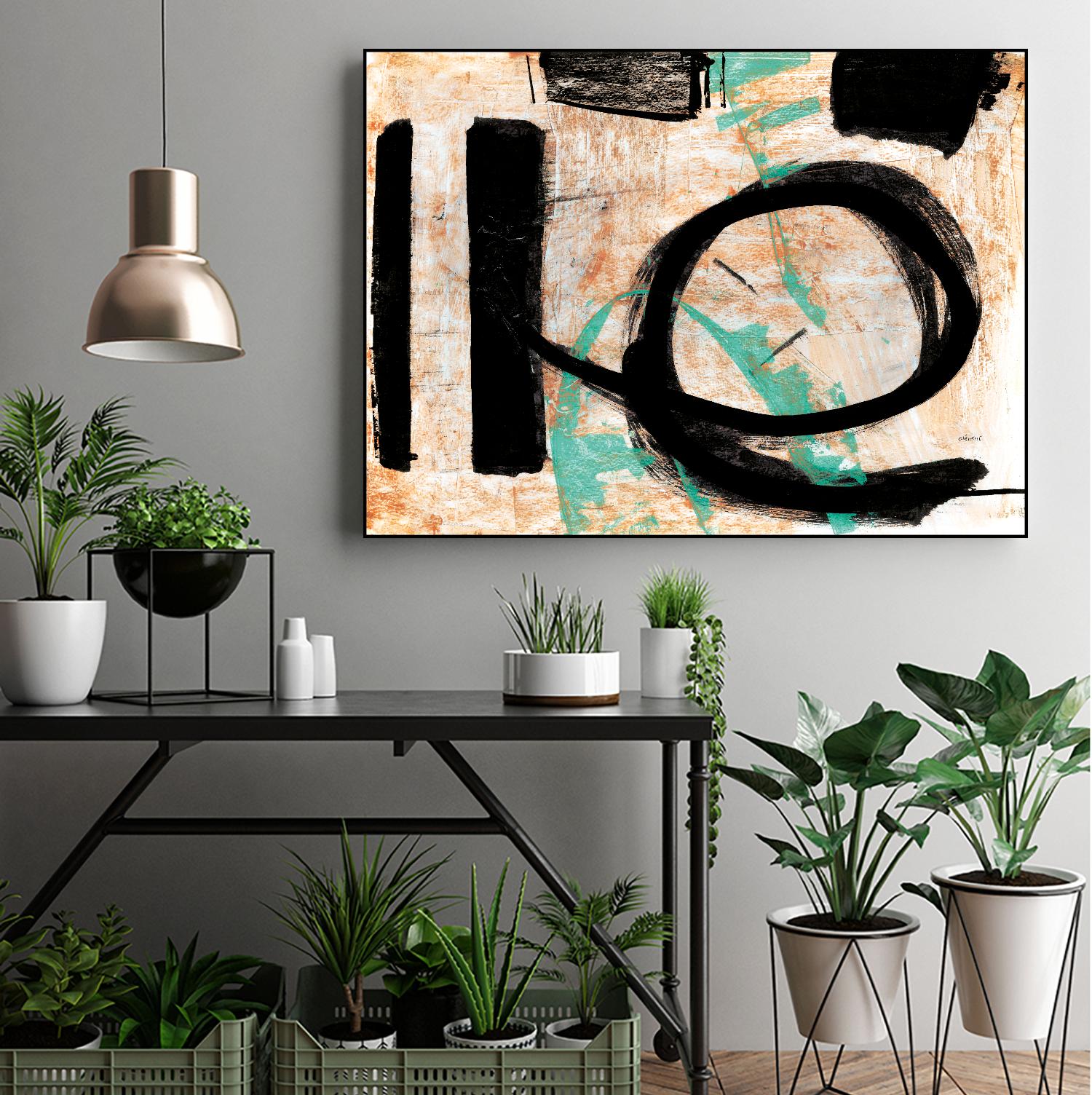 Fraîcheur by Jacques Clement on GIANT ART - orange abstract