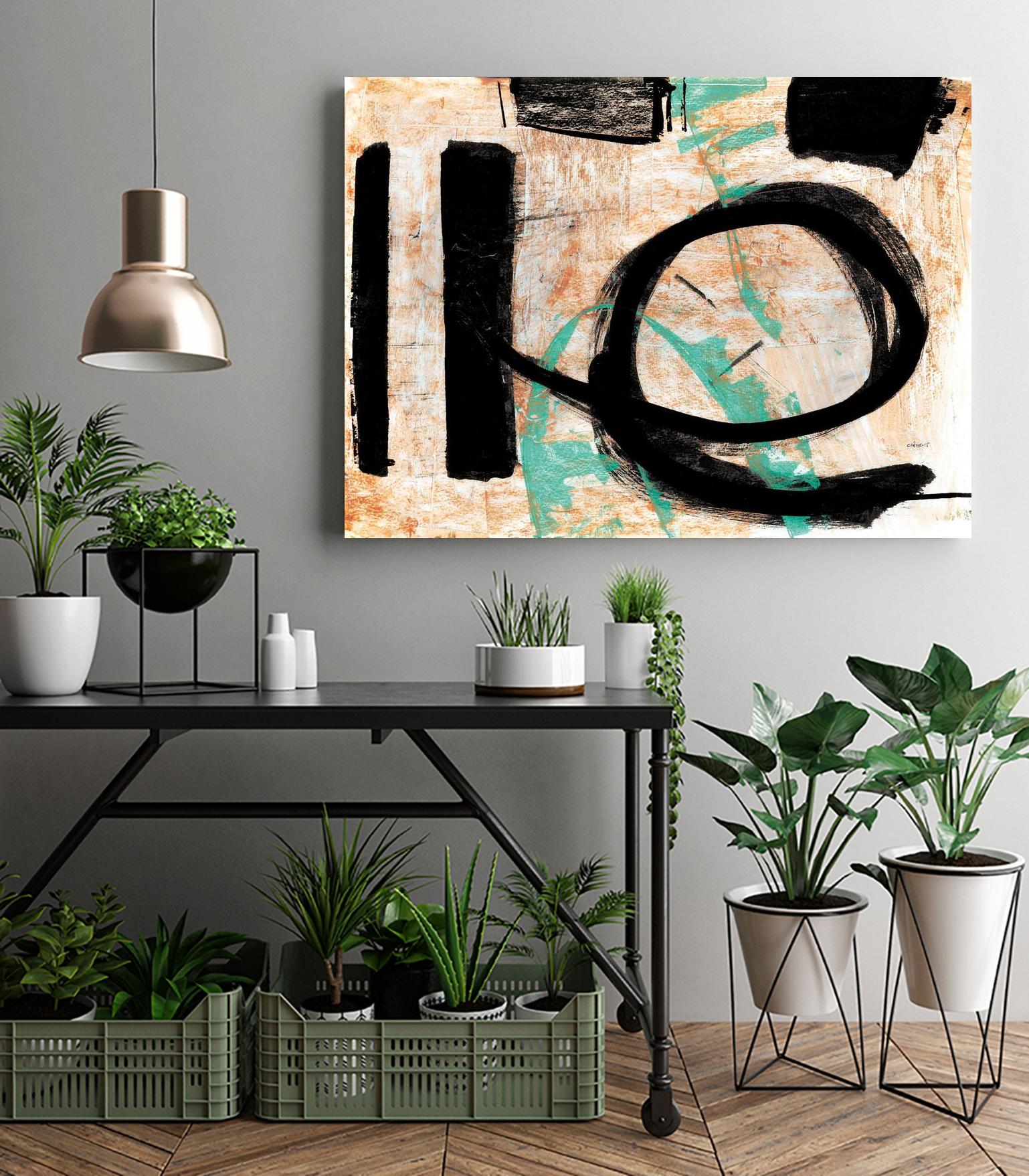 Fraîcheur by Jacques Clement on GIANT ART - orange abstract