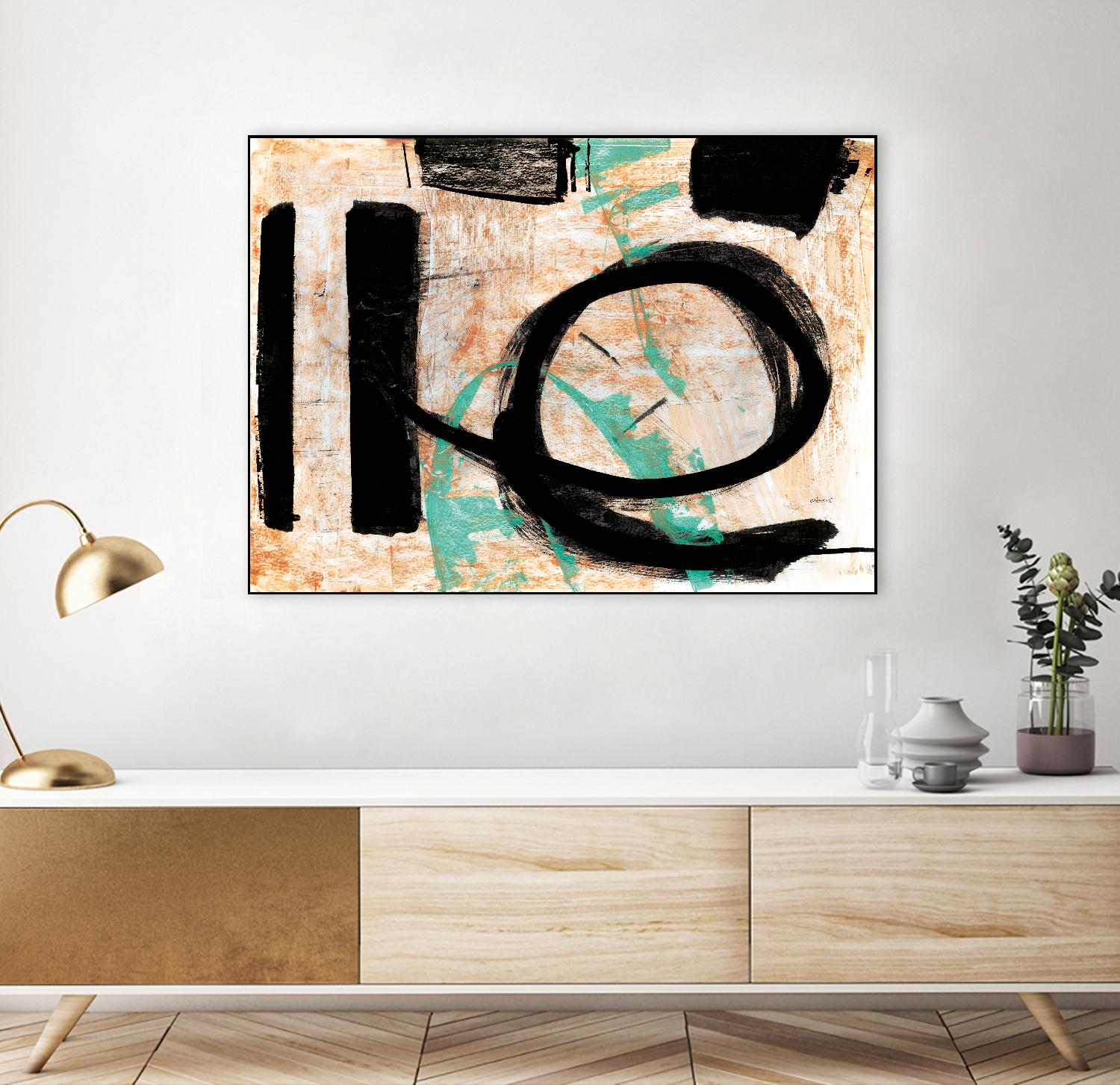 Fraîcheur by Jacques Clement on GIANT ART - orange abstract