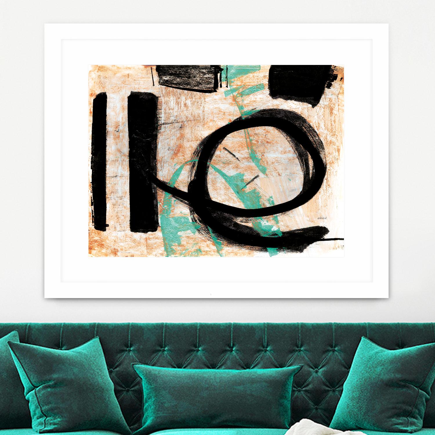 Fraîcheur by Jacques Clement on GIANT ART - orange abstract