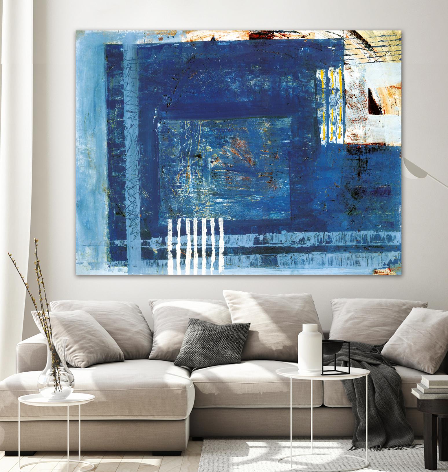 Douceur by Jacques Clement on GIANT ART - beige abstract