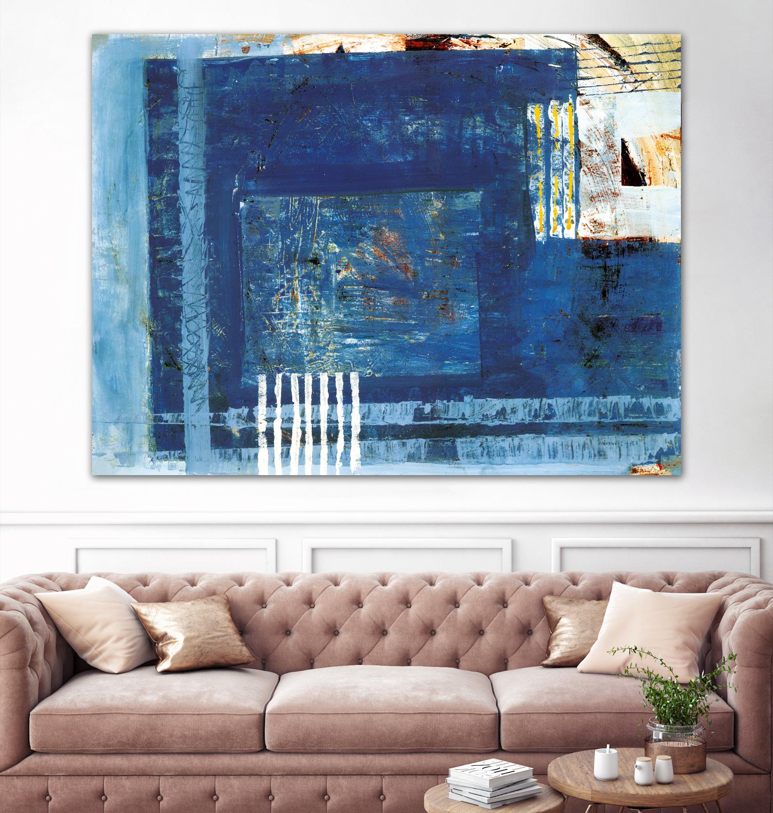 Douceur by Jacques Clement on GIANT ART - beige abstract