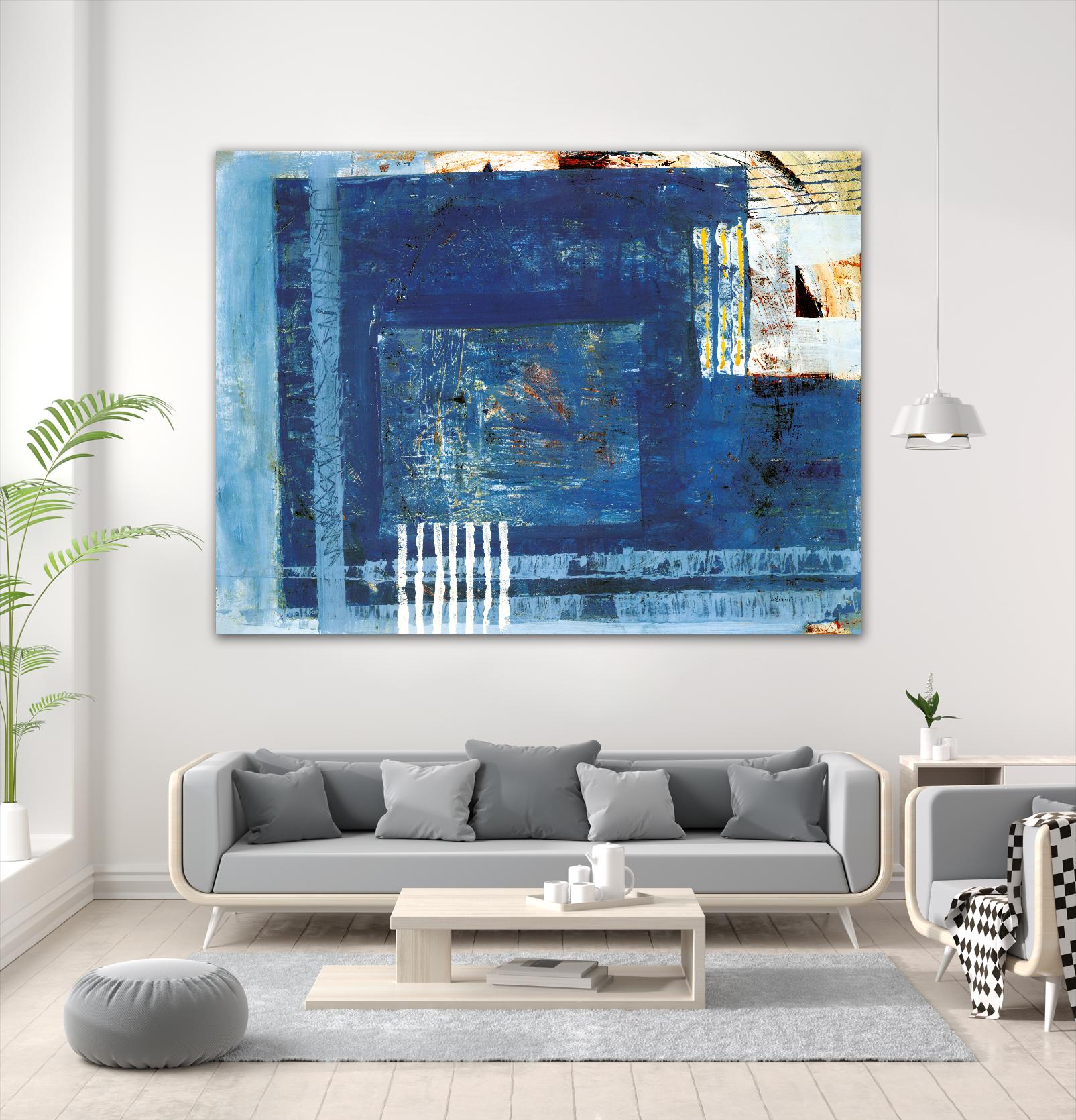 Douceur by Jacques Clement on GIANT ART - beige abstract