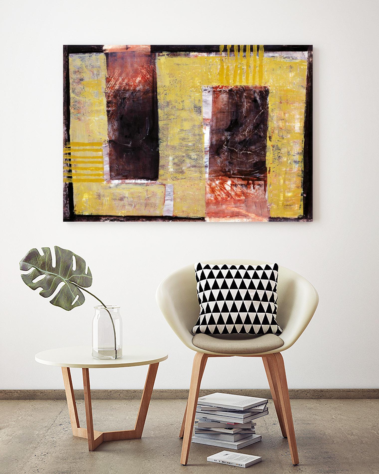 Délectation by Jacques Clement on GIANT ART - red abstract