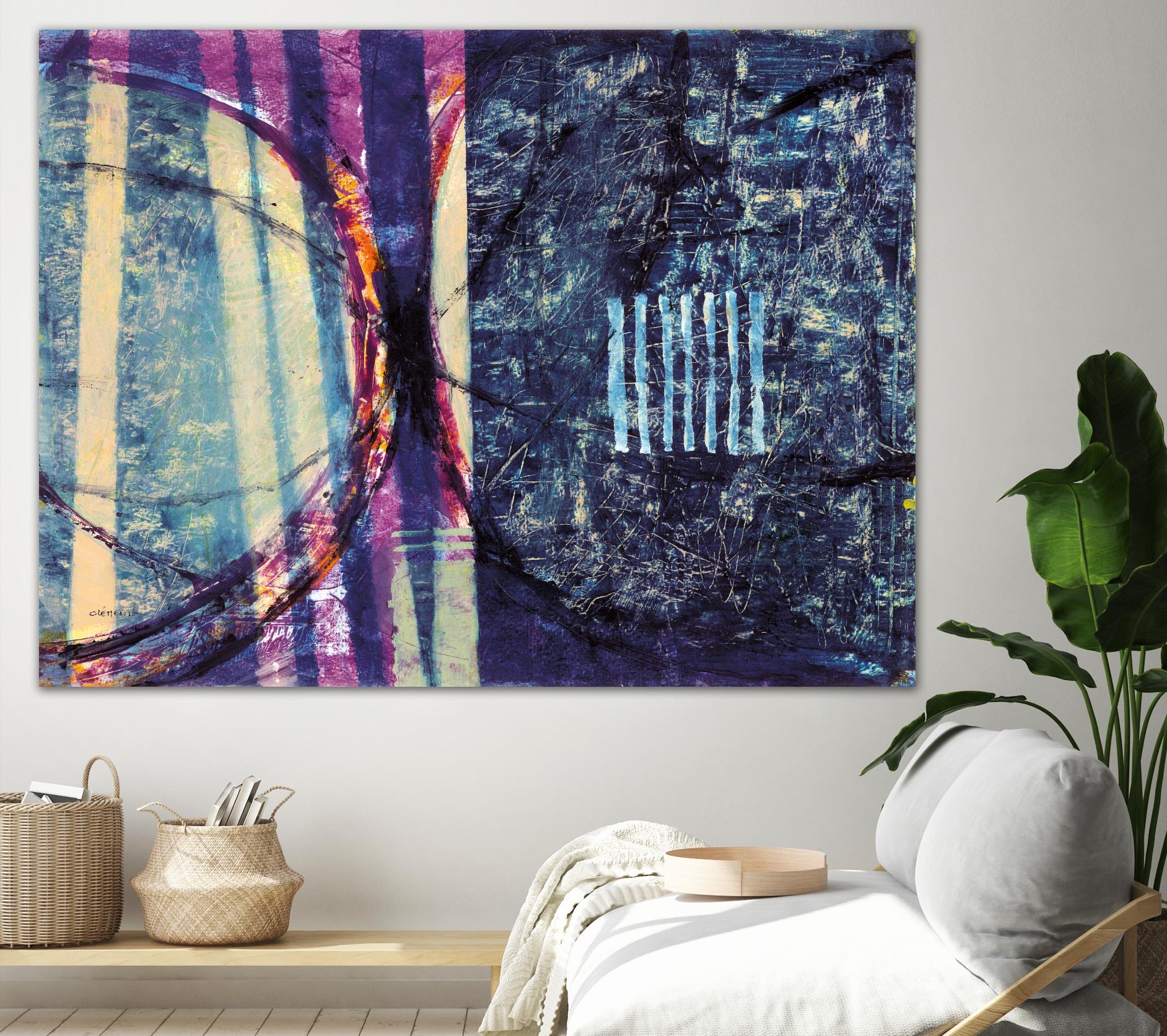 Gloire by Jacques Clement on GIANT ART - blue abstract