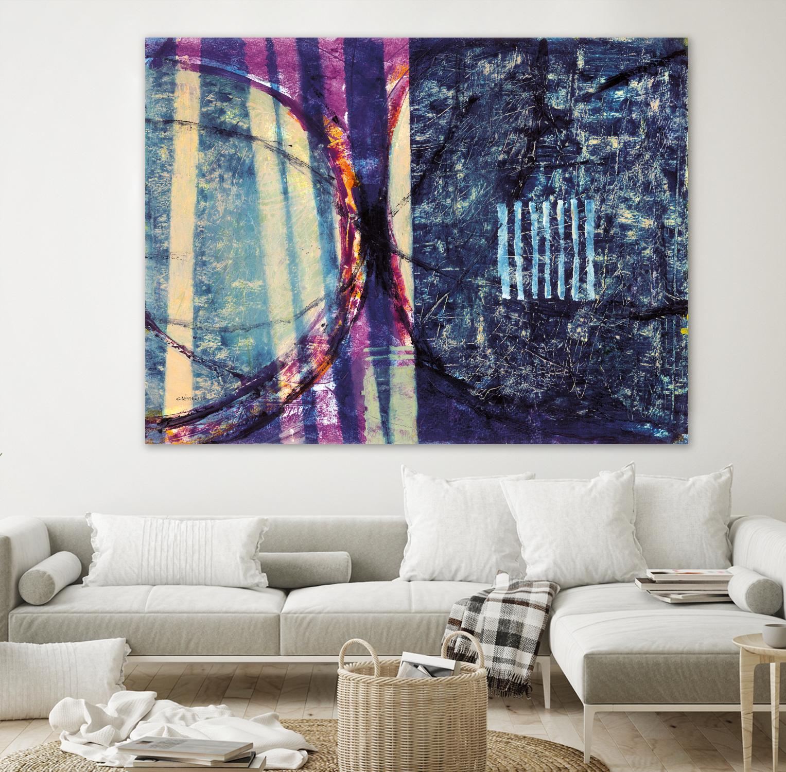 Gloire by Jacques Clement on GIANT ART - blue abstract