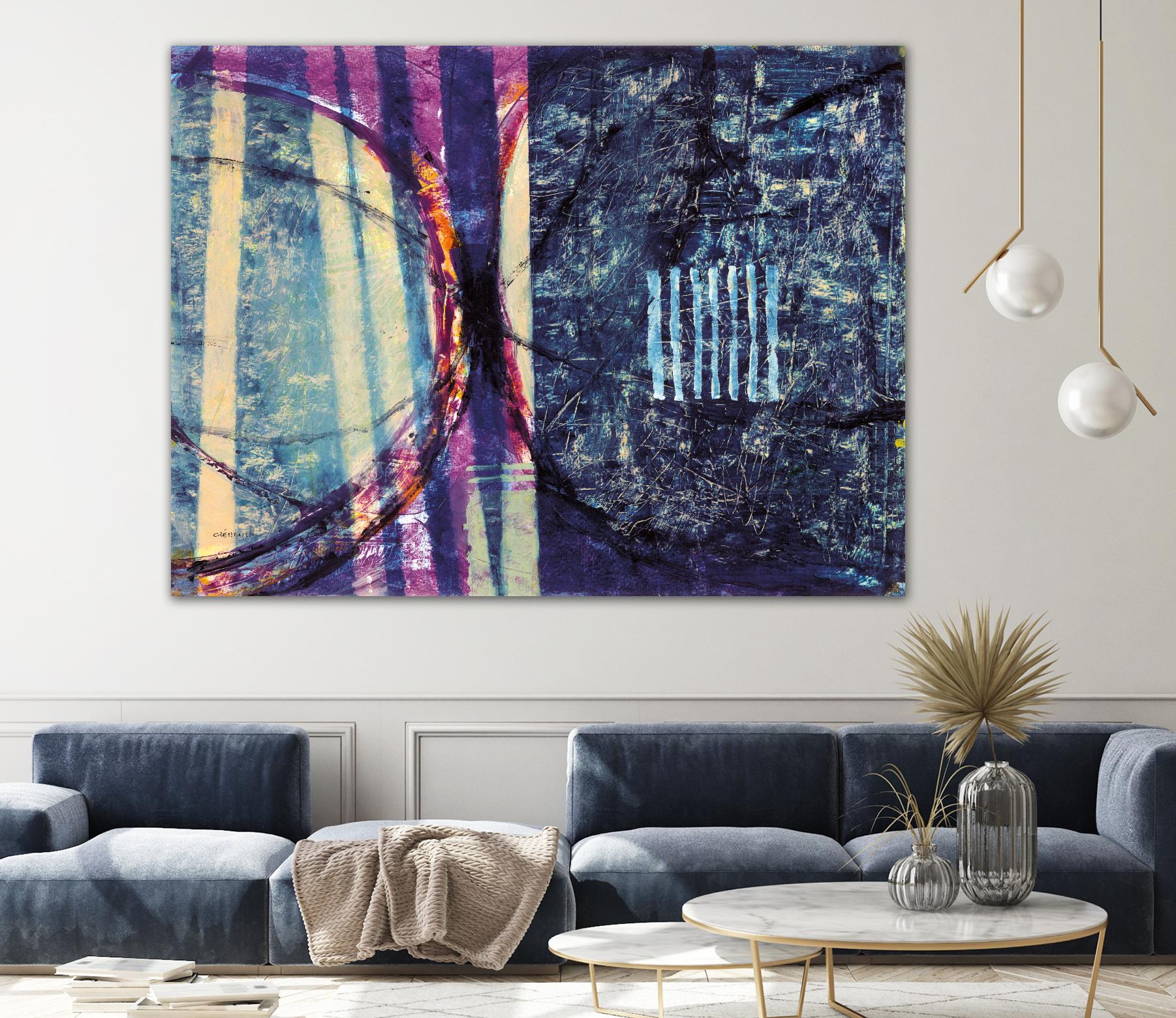 Gloire by Jacques Clement on GIANT ART - blue abstract