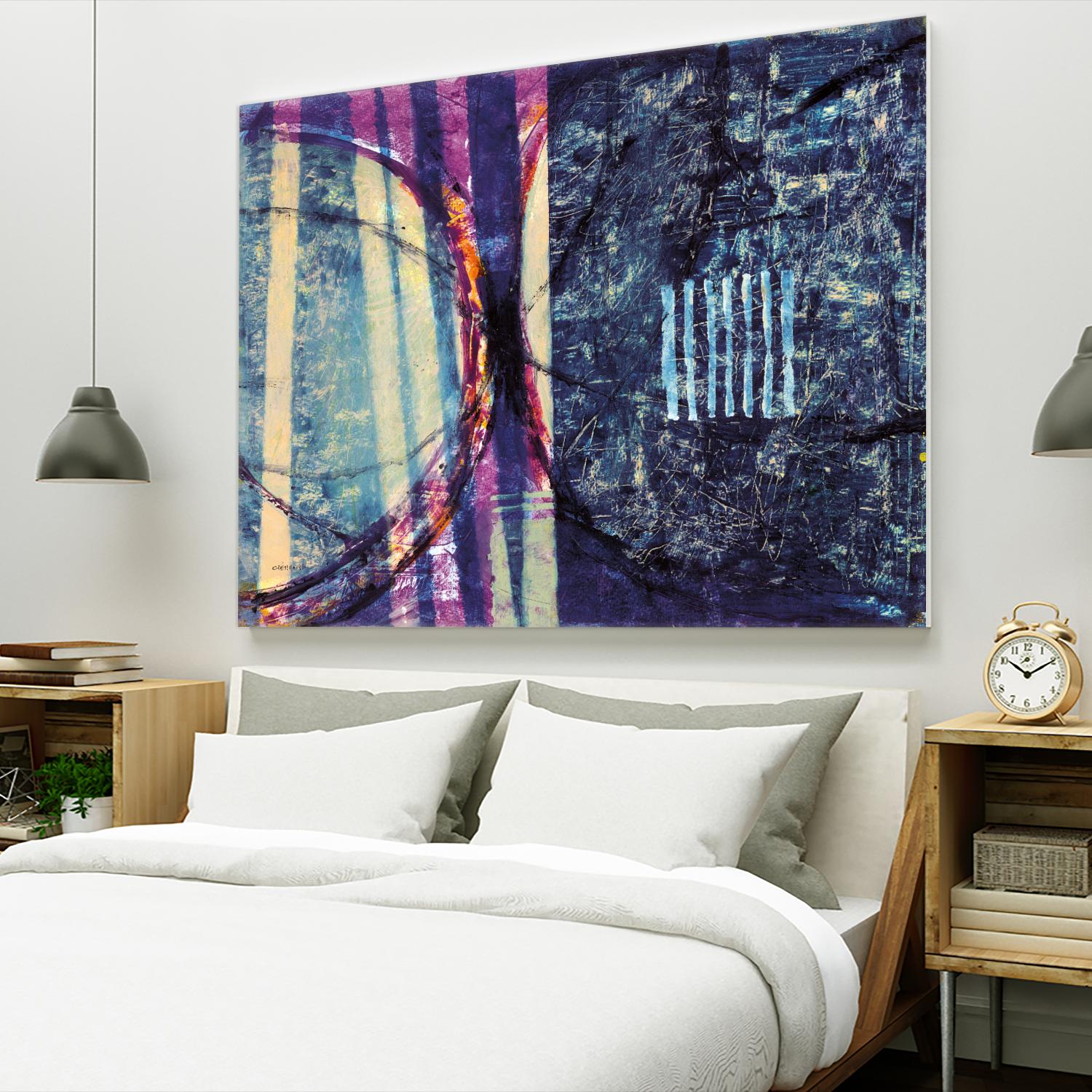 Gloire by Jacques Clement on GIANT ART - blue abstract