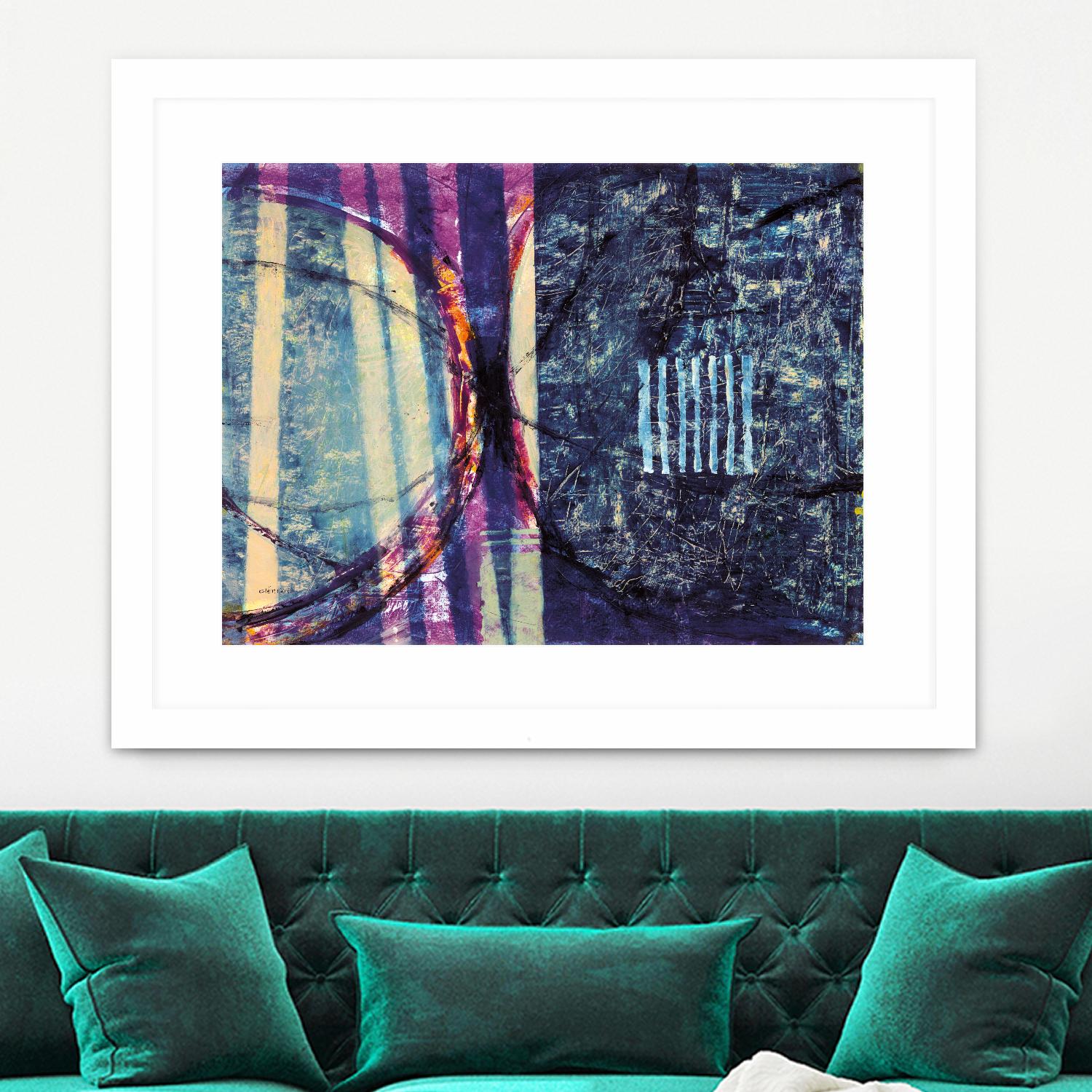 Gloire by Jacques Clement on GIANT ART - blue abstract artiste québécois