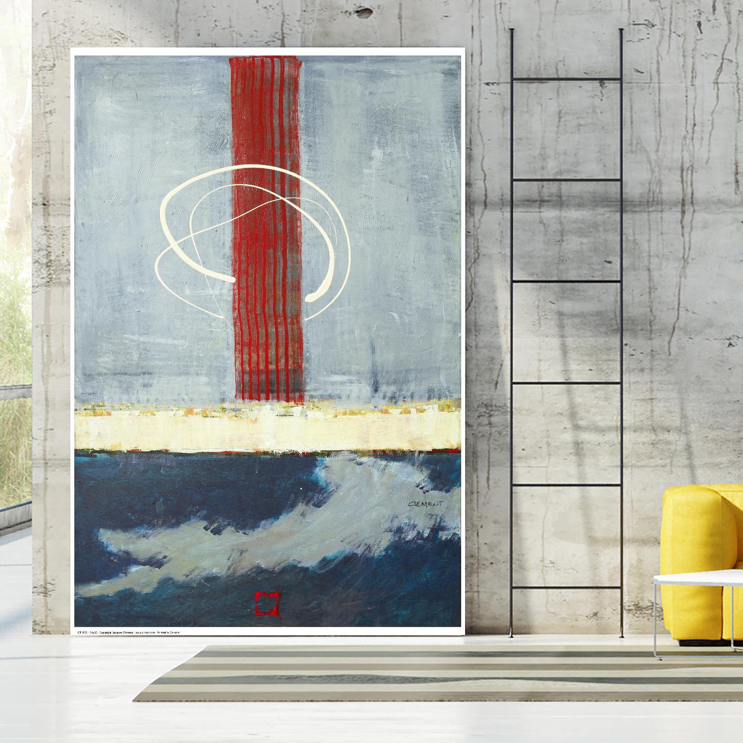 Félicité by Jacques Clement on GIANT ART - red abstract