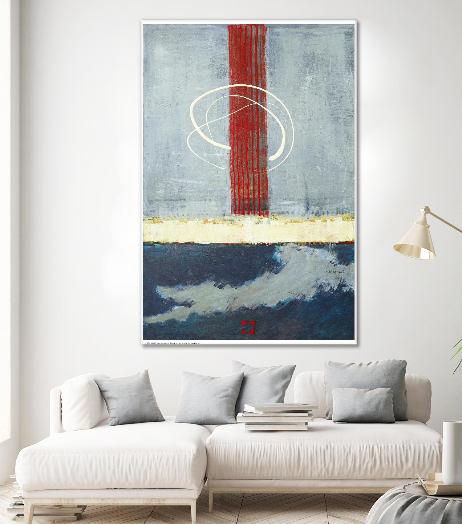 Félicité by Jacques Clement on GIANT ART - red abstract