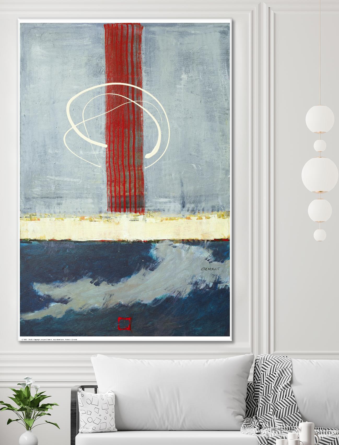 Félicité by Jacques Clement on GIANT ART - red abstract