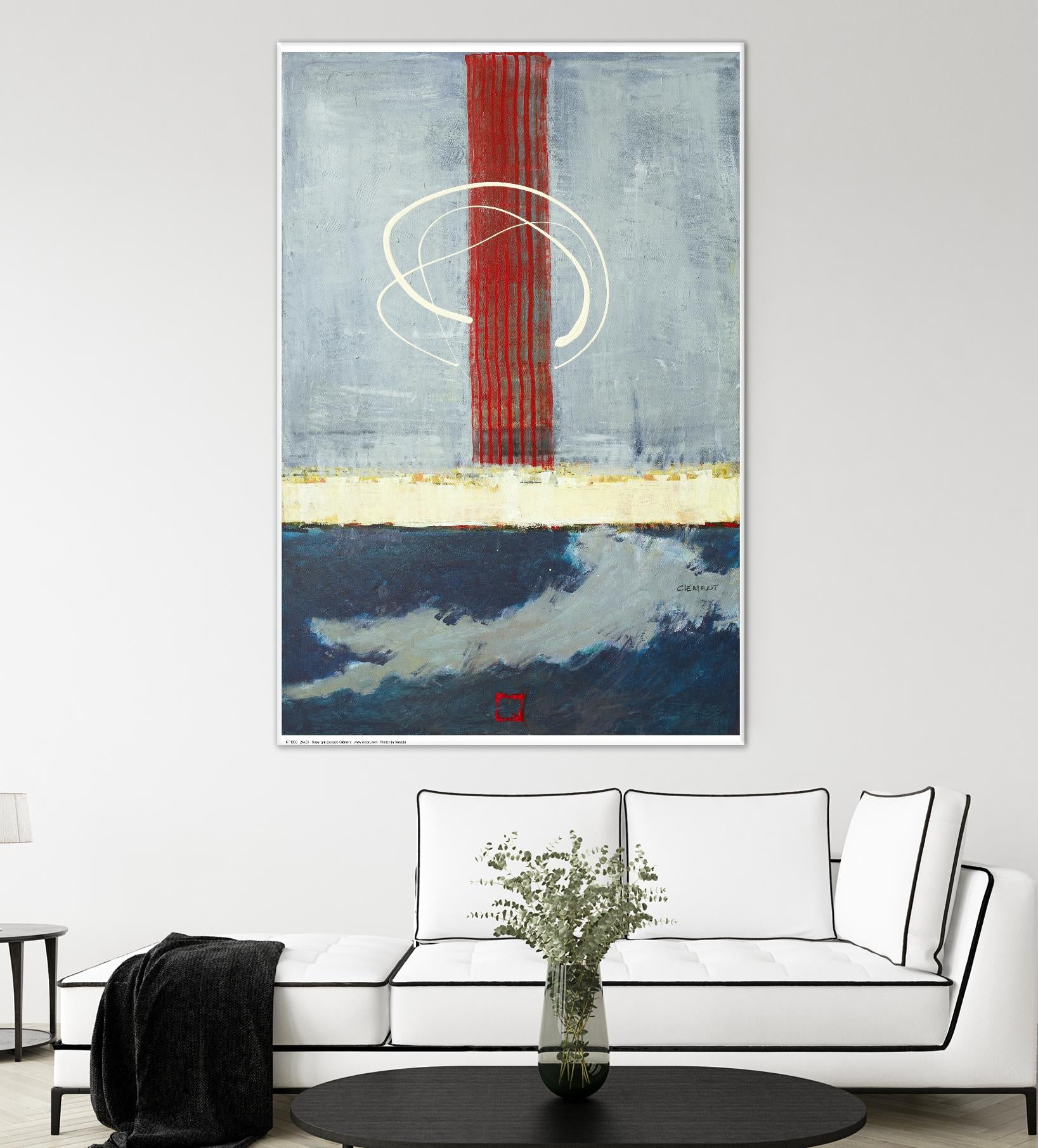 Félicité by Jacques Clement on GIANT ART - red abstract