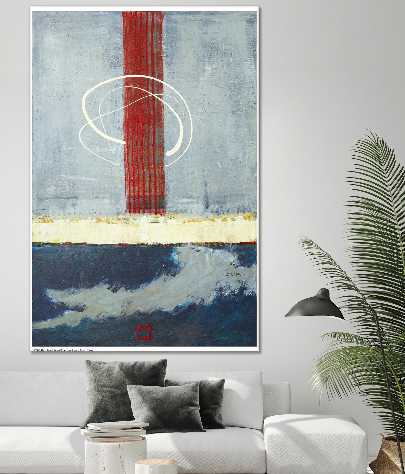 Félicité by Jacques Clement on GIANT ART - red abstract